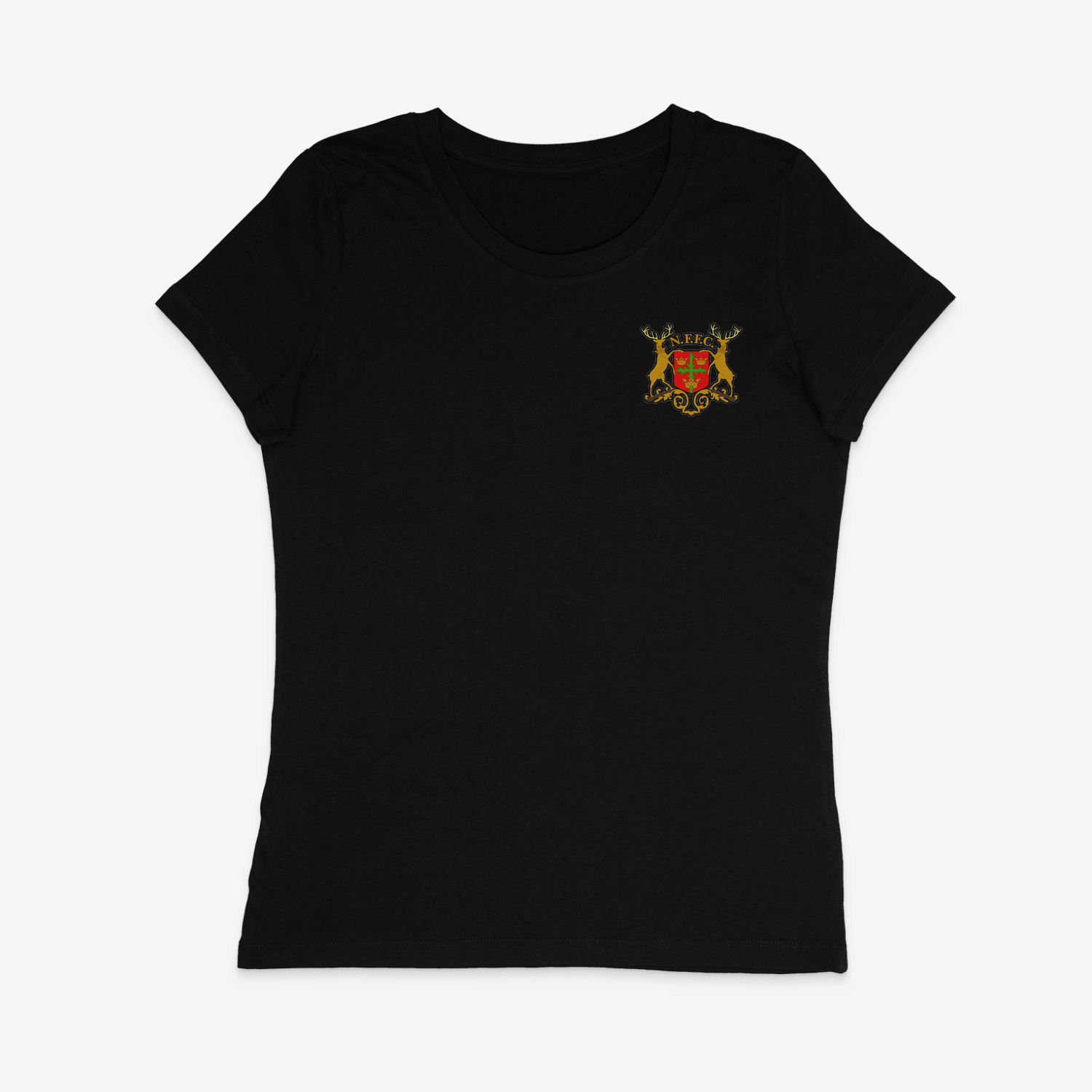 Women's Short Sleeve Fitted T-Shirt - Old Skool by Nottingham Reds