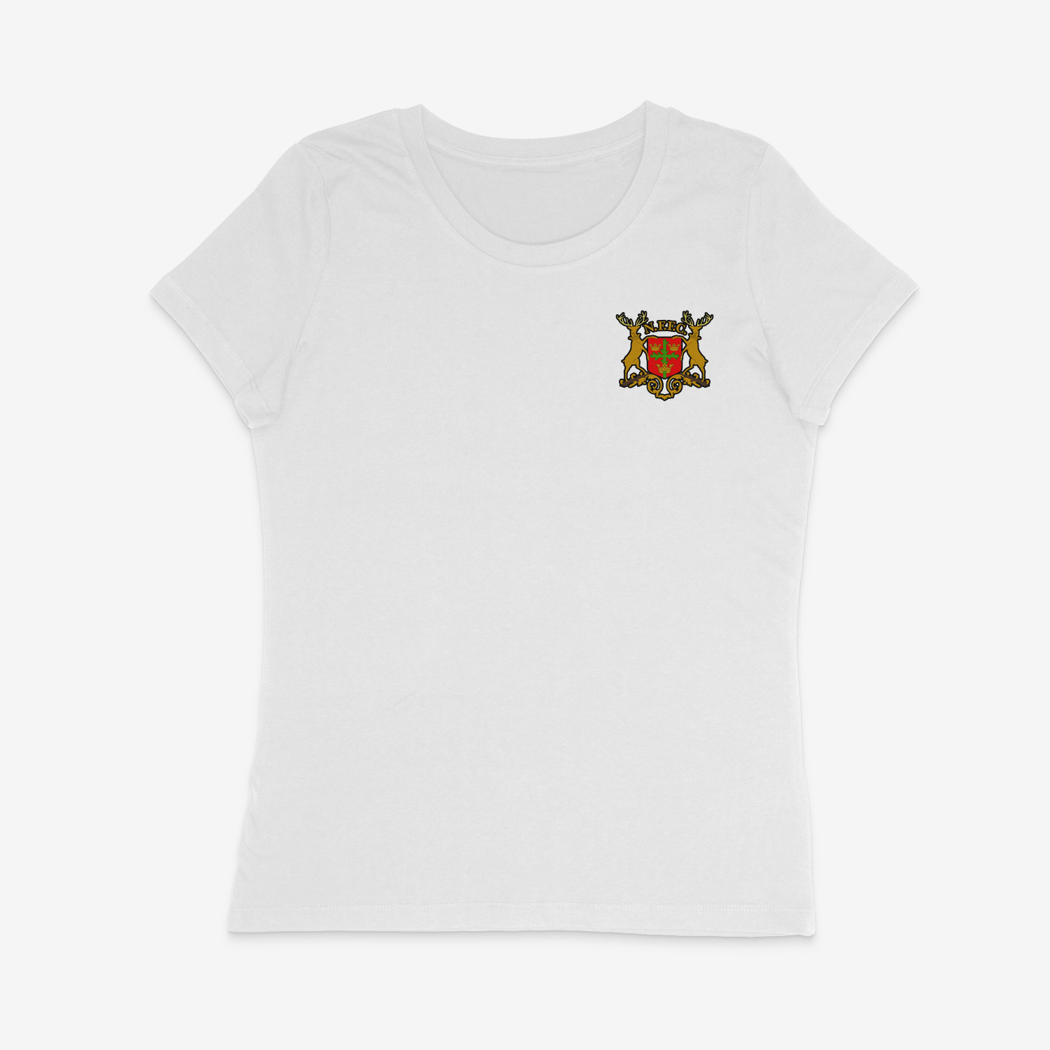 Women's Short Sleeve Fitted T-Shirt - Old Skool by Nottingham Reds
