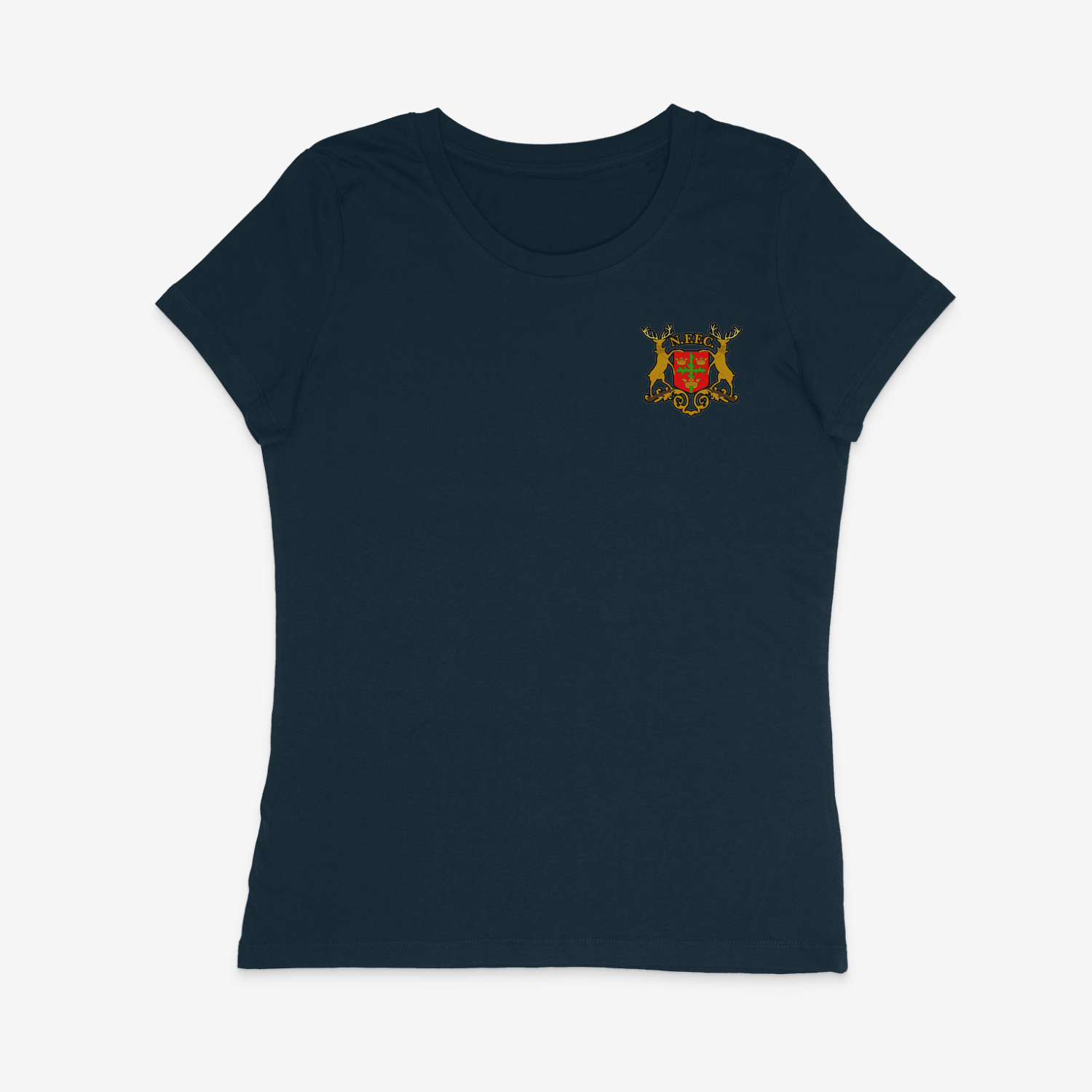 Women's Short Sleeve Fitted T-Shirt - Old Skool by Nottingham Reds