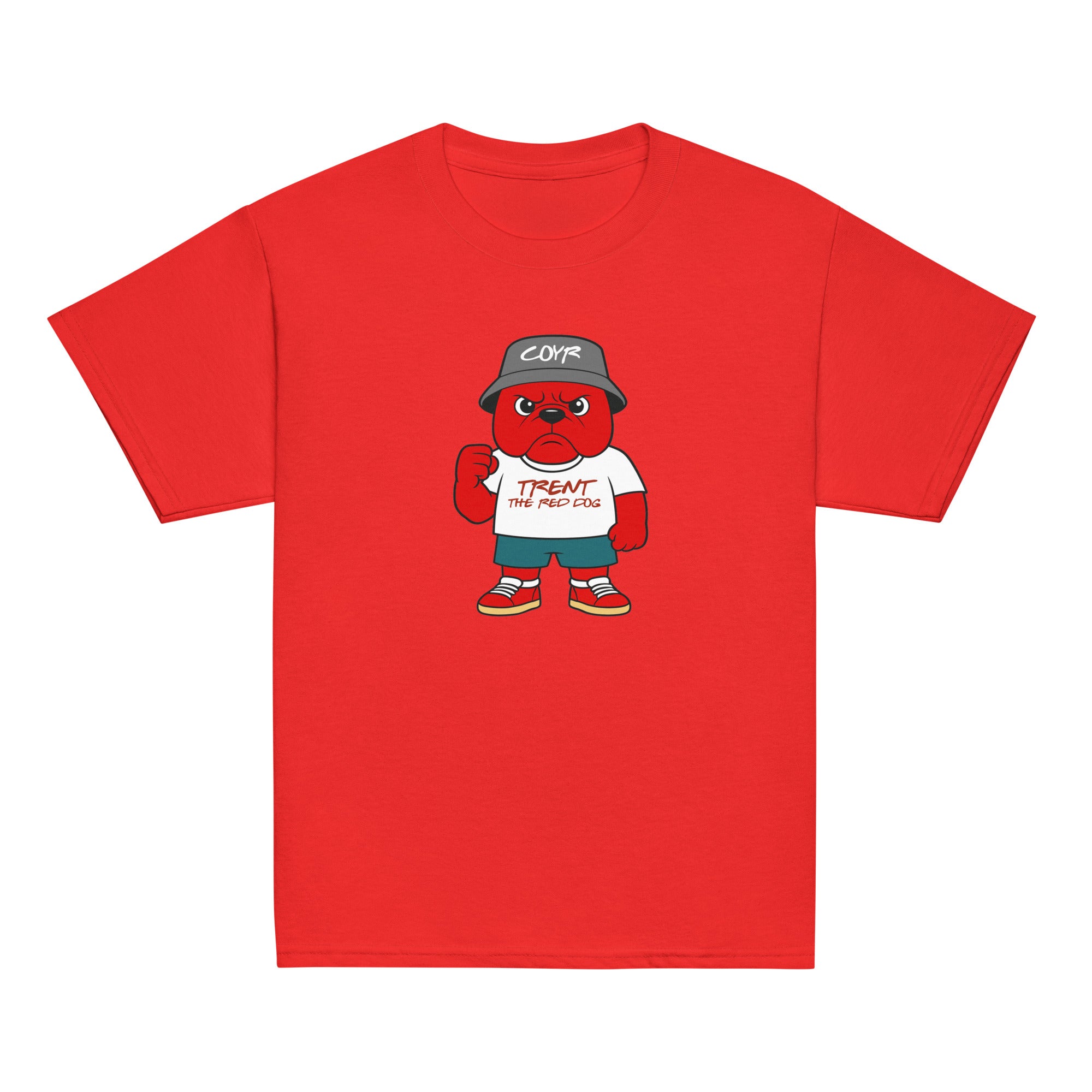 Unisex Youth Short Sleeve T-Shirt - Trent the Red Dog by Nottingham Reds
