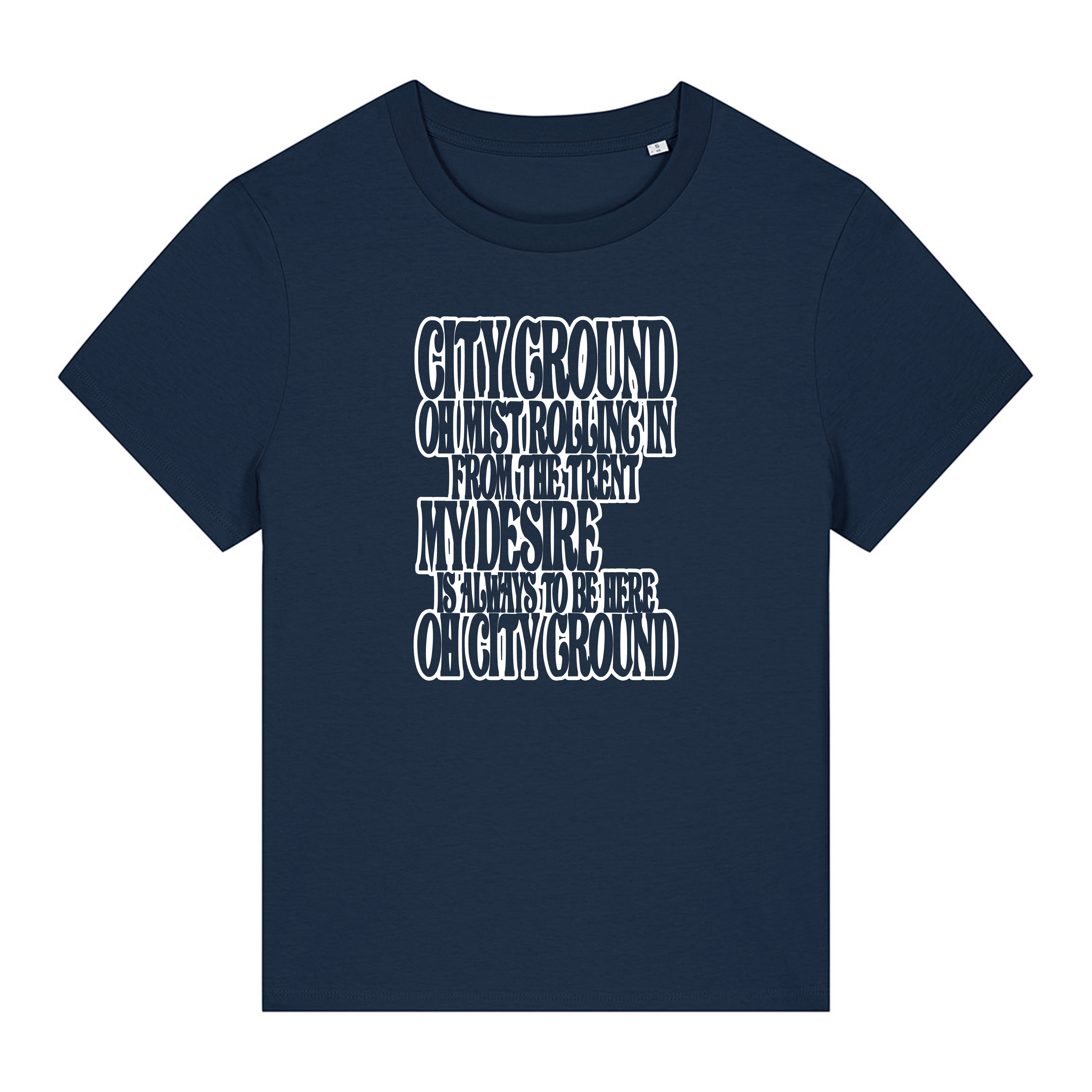 Women's Short Sleeve Fitted T-Shirt - Mist by Nottingham Reds