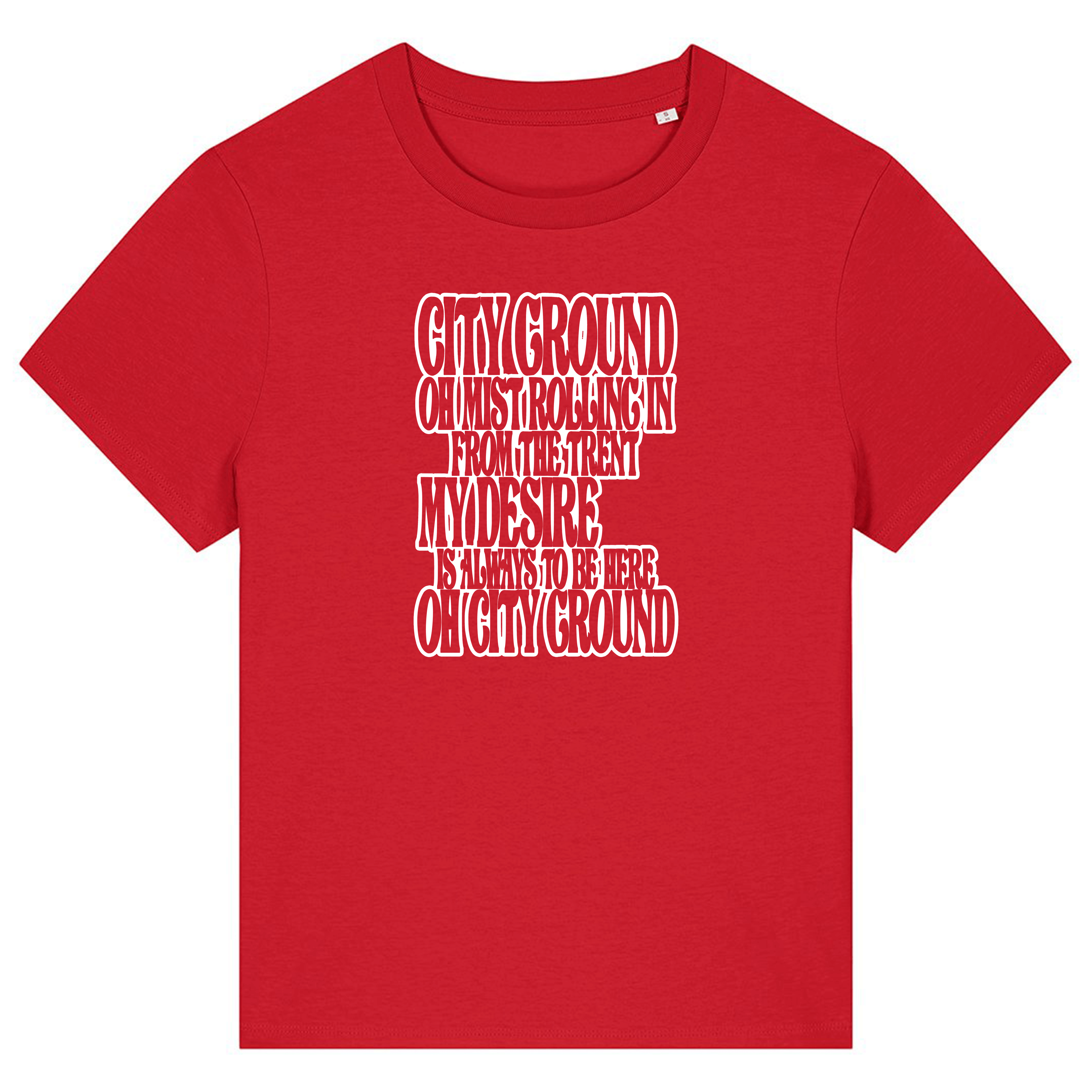 Women's Short Sleeve Fitted T-Shirt - Mist by Nottingham Reds