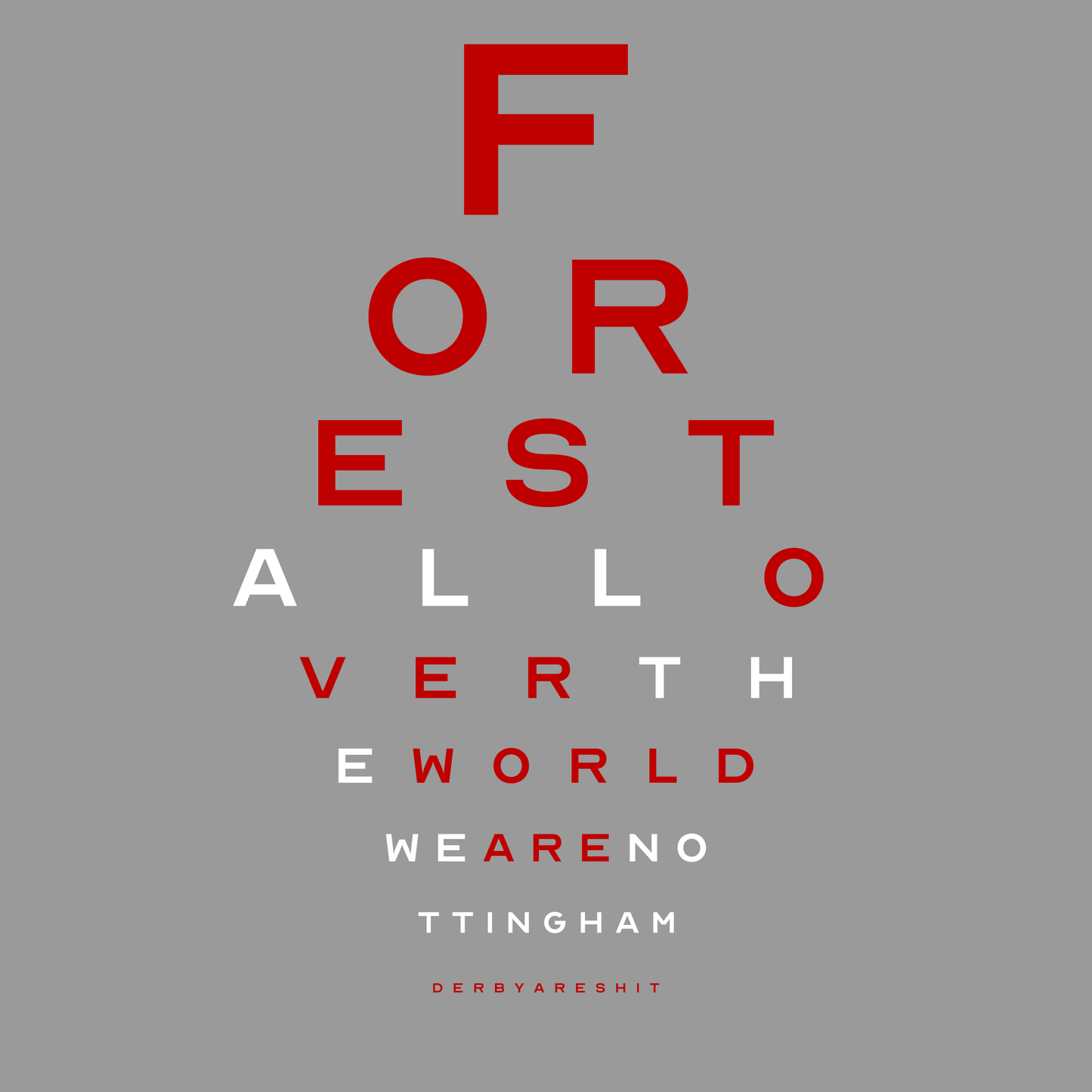Unisex Short Sleeve T-Shirt - Eye Test by Nottingham Reds