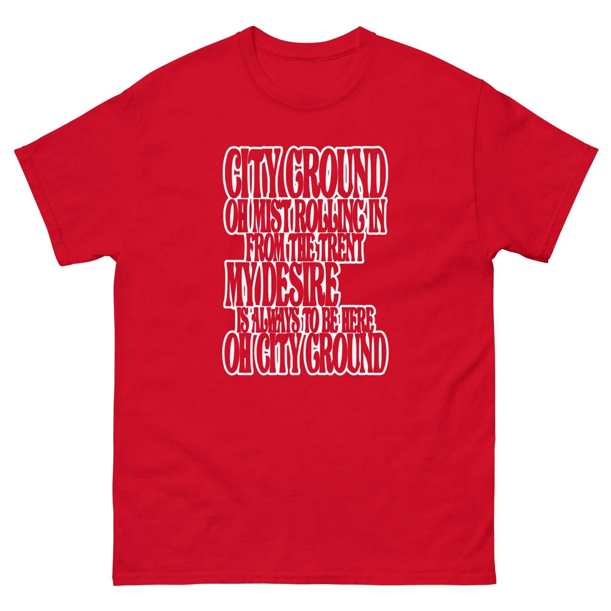 Unisex Short Sleeve T-Shirt - Mist by Nottingham Reds