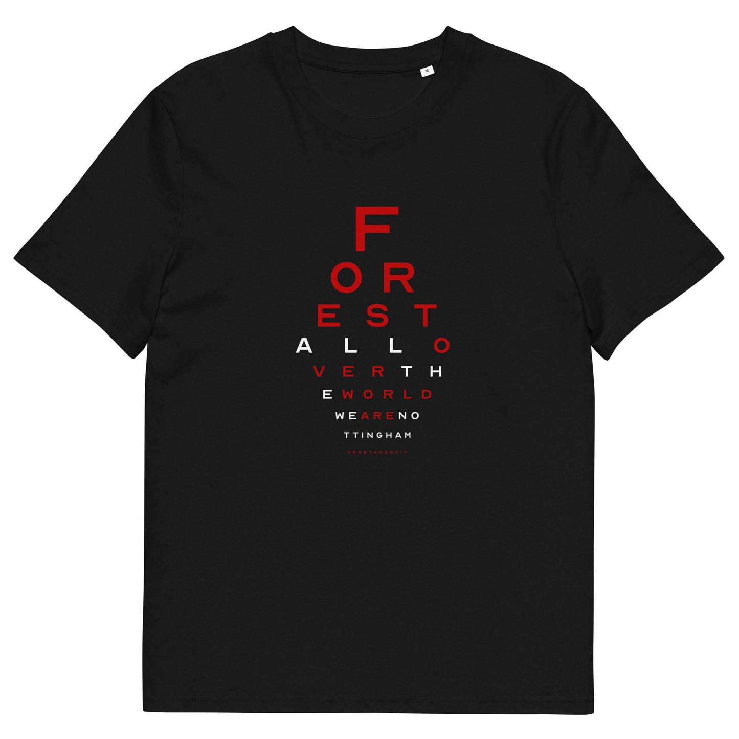 Unisex Short Sleeve T-Shirt - Eye Test by Nottingham Reds