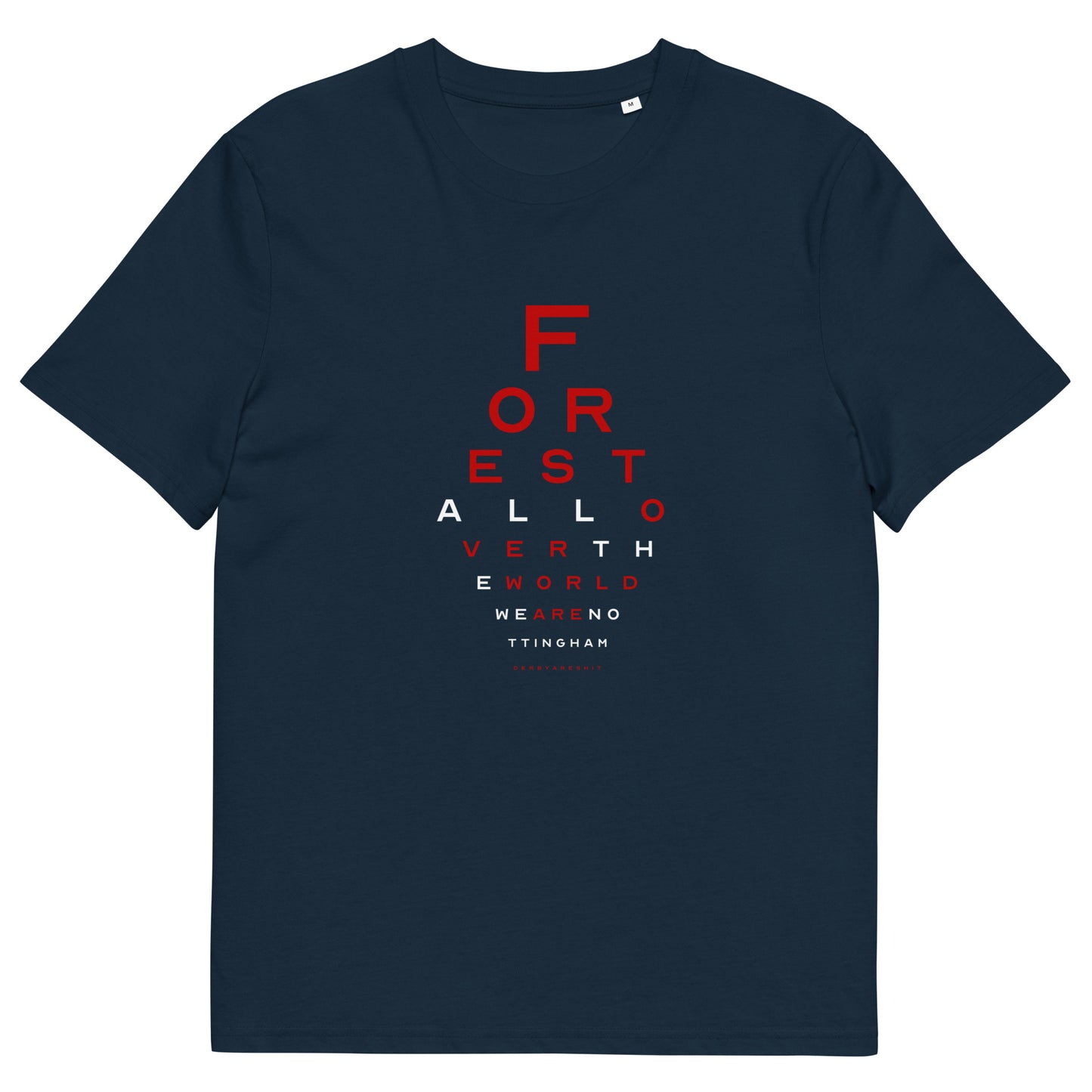 Unisex Short Sleeve T-Shirt - Eye Test by Nottingham Reds