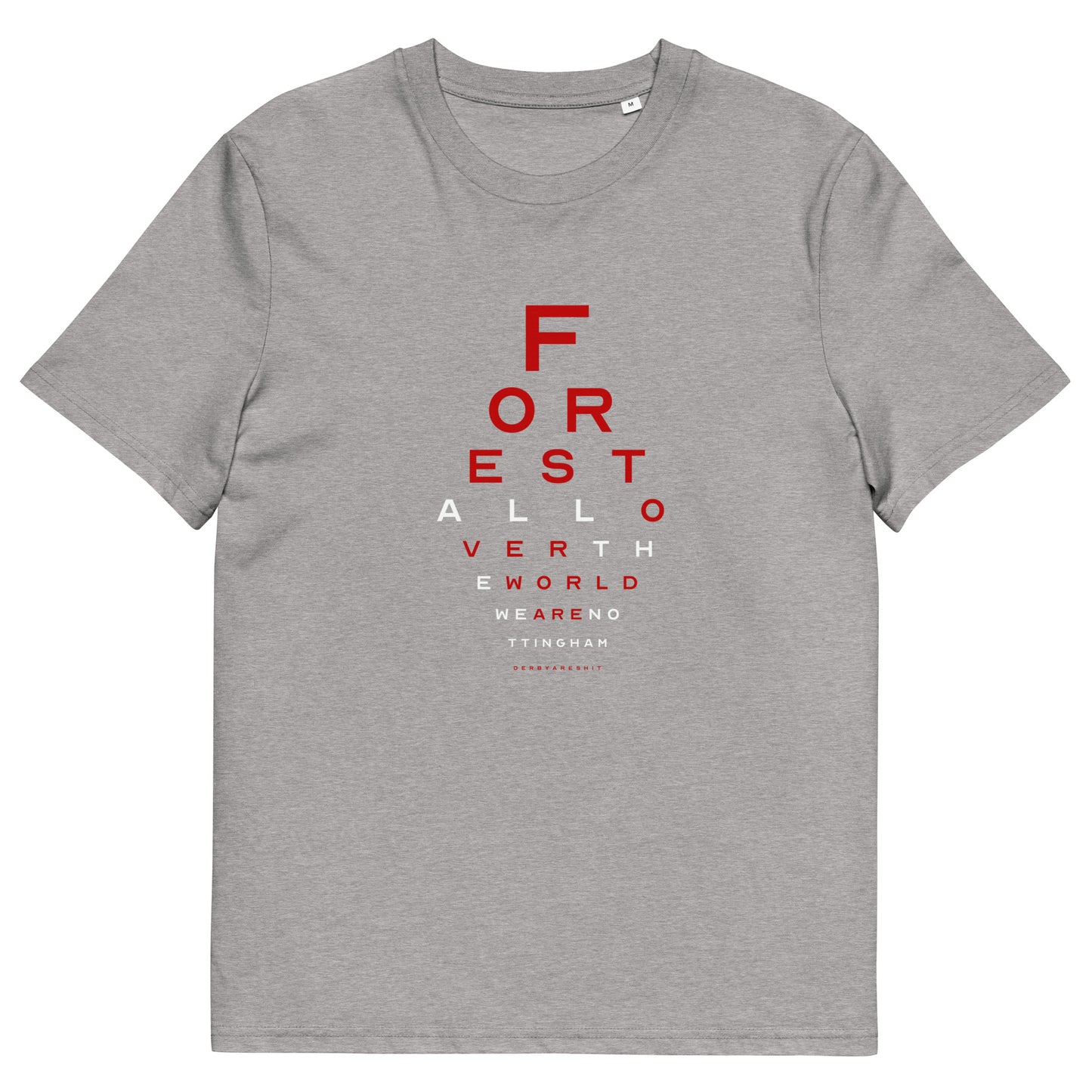 Unisex Short Sleeve T-Shirt - Eye Test by Nottingham Reds