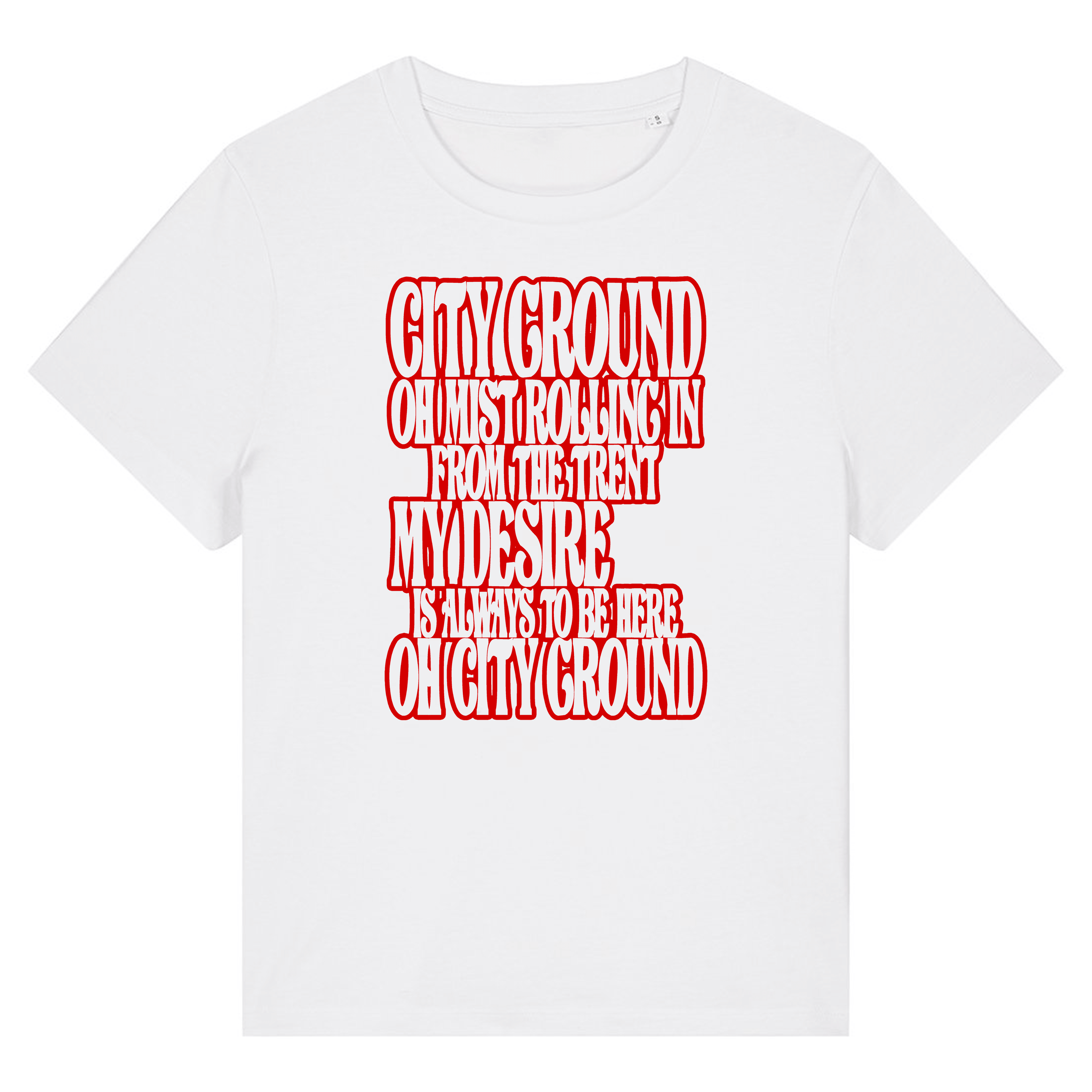 Women's Short Sleeve Fitted T-Shirt - Mist by Nottingham Reds