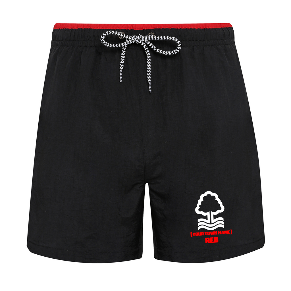Men's Swim Shorts - Your Town Red by Nottingham Reds