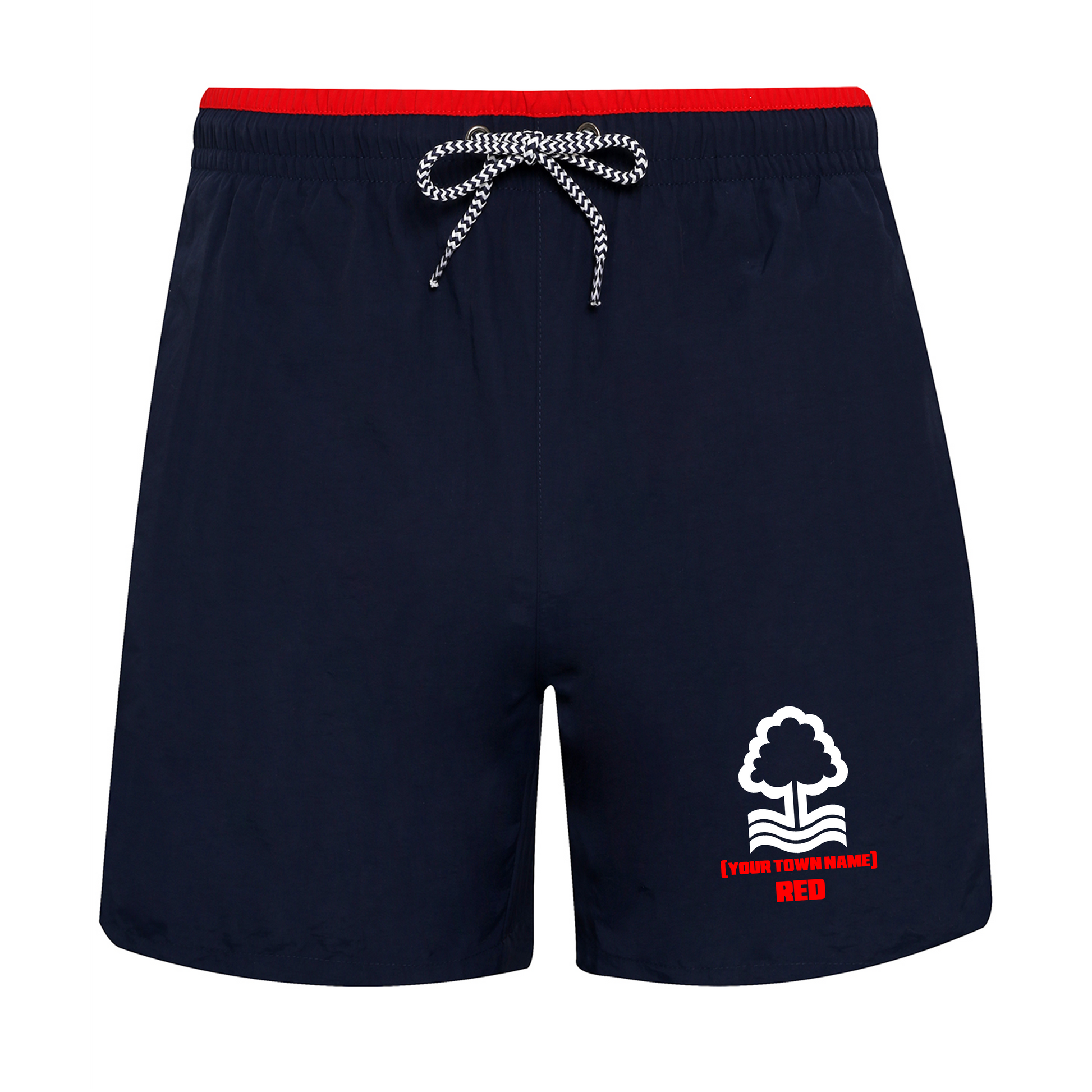 Men's Swim Shorts - Your Town Red by Nottingham Reds