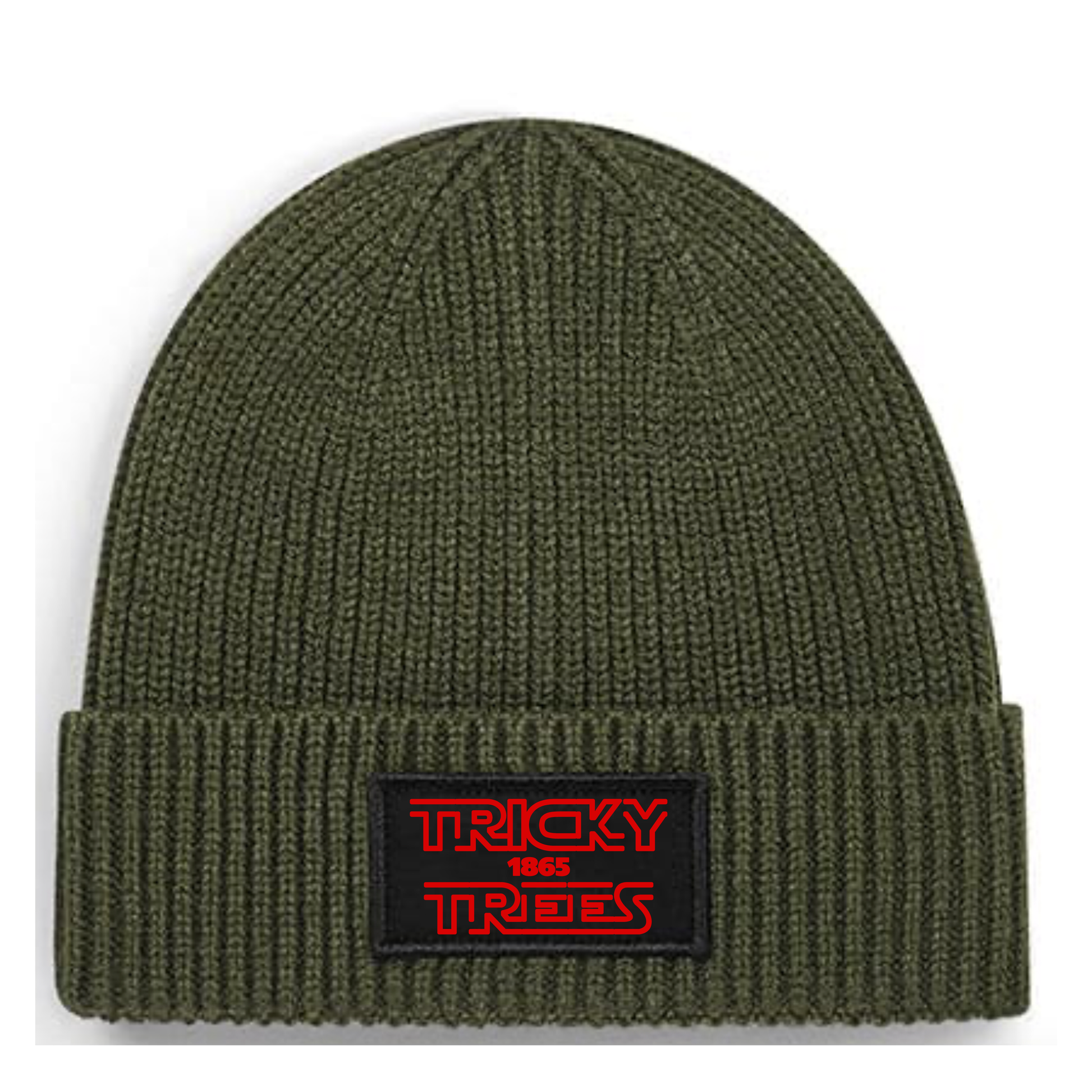 Ribbed Beanie - Tricky Trees 1865 (Printed design) by Nottingham Reds