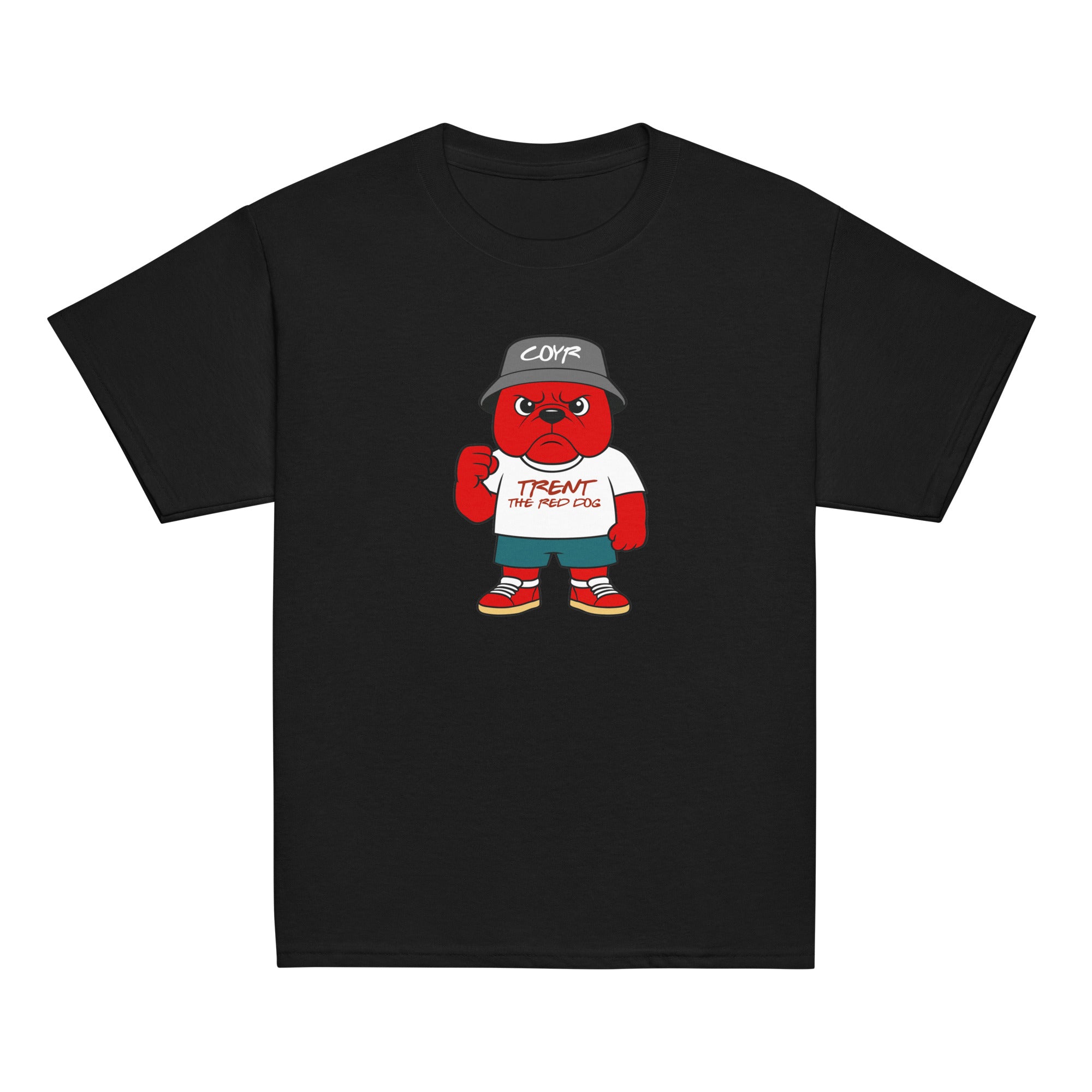 Unisex Youth Short Sleeve T-Shirt - Trent the Red Dog by Nottingham Reds