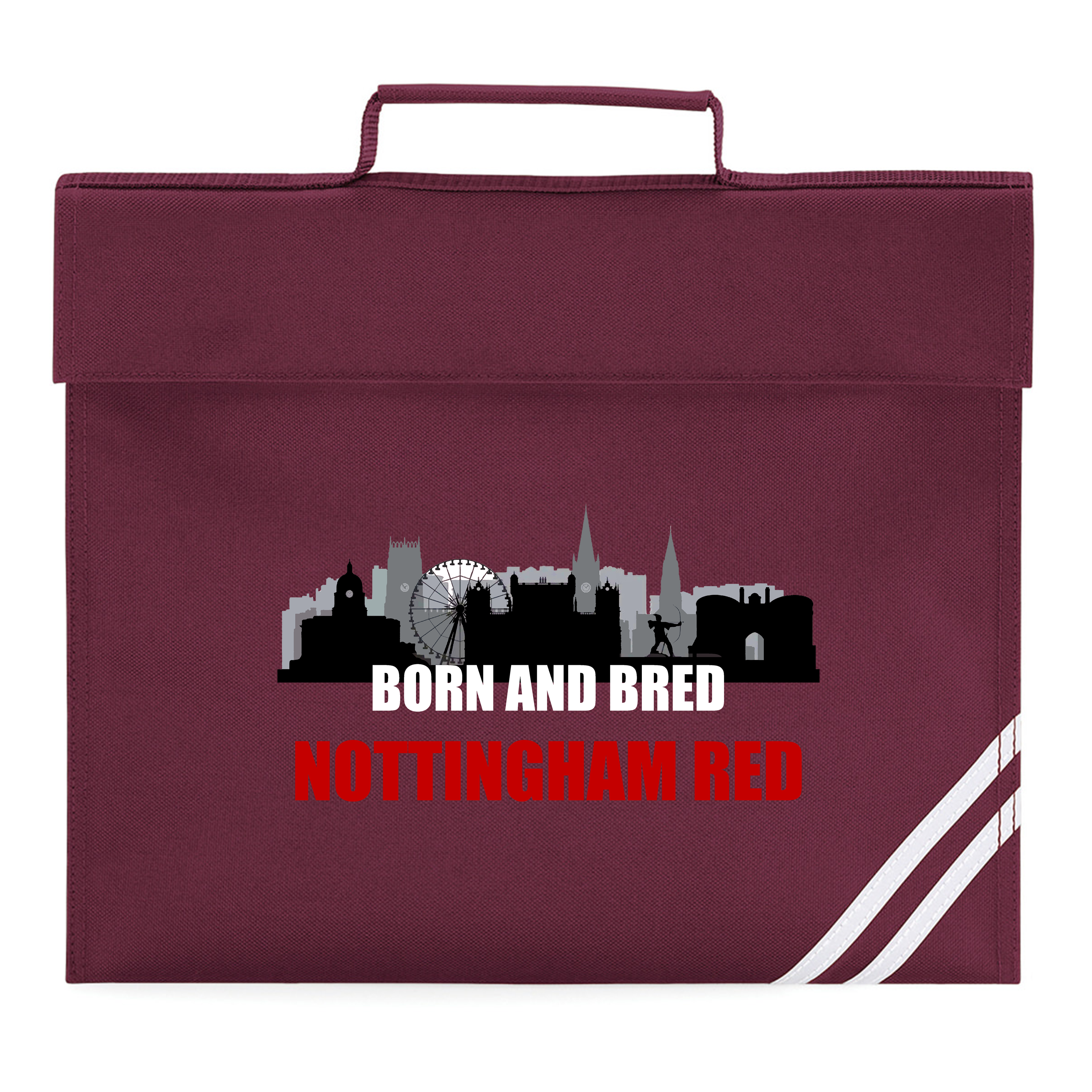 School Book Bag - Born and Bred by Nottingham Reds