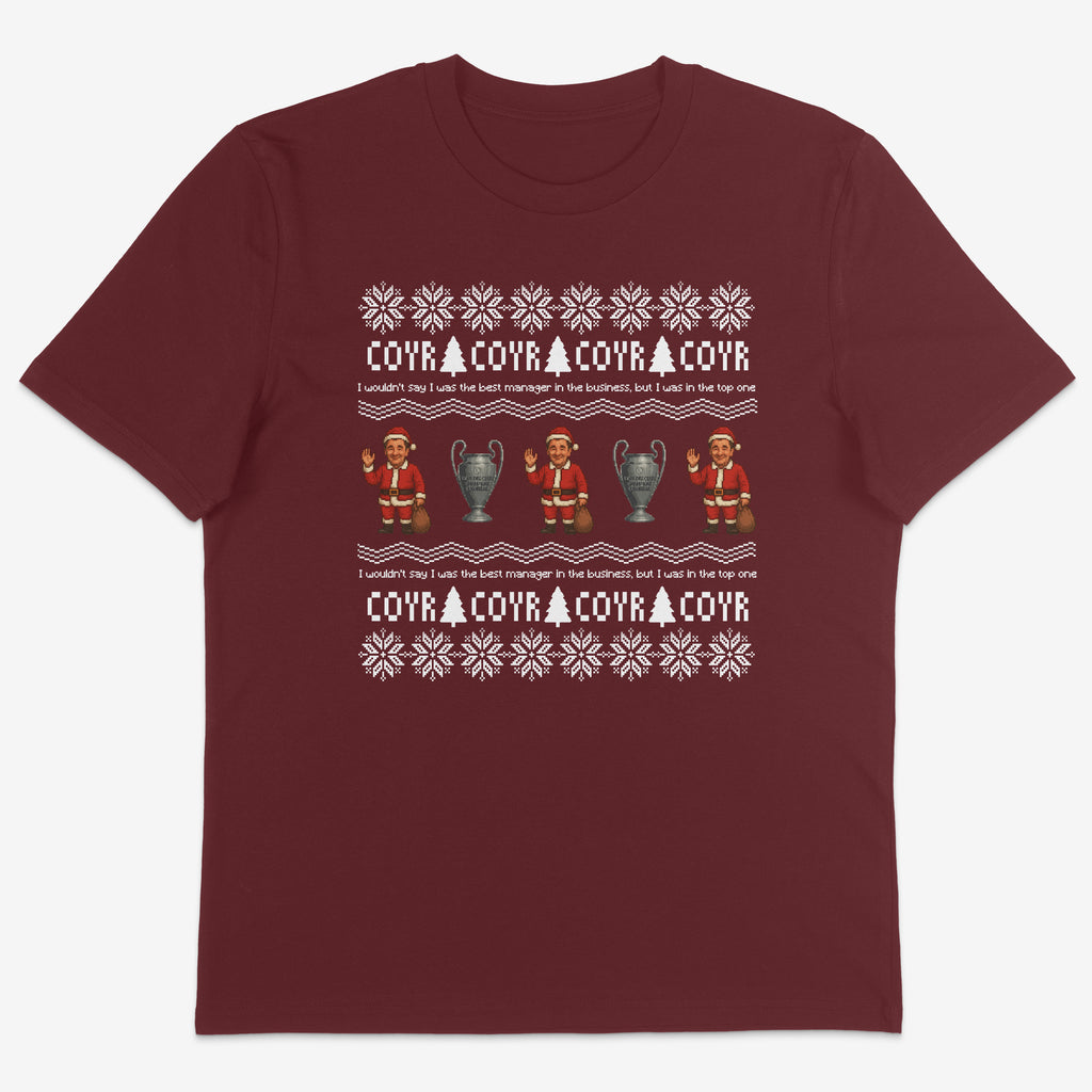 Unisex Short Sleeve T-Shirt - Top One Christmas Jumper by Nottingham Reds