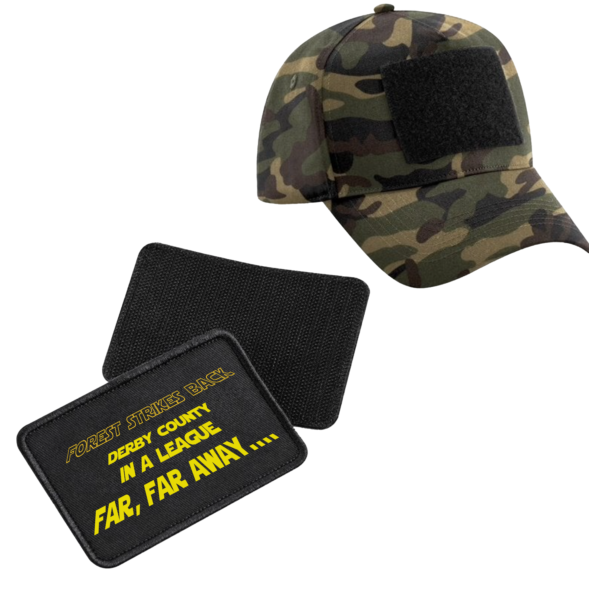 Removable Patch 5-Panel Cap - Forest Strikes Back by Nottingham Reds