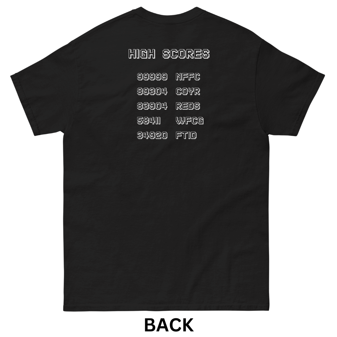 Unisex Short Sleeve T-Shirt - Sheep Invaders by Nottingham Reds