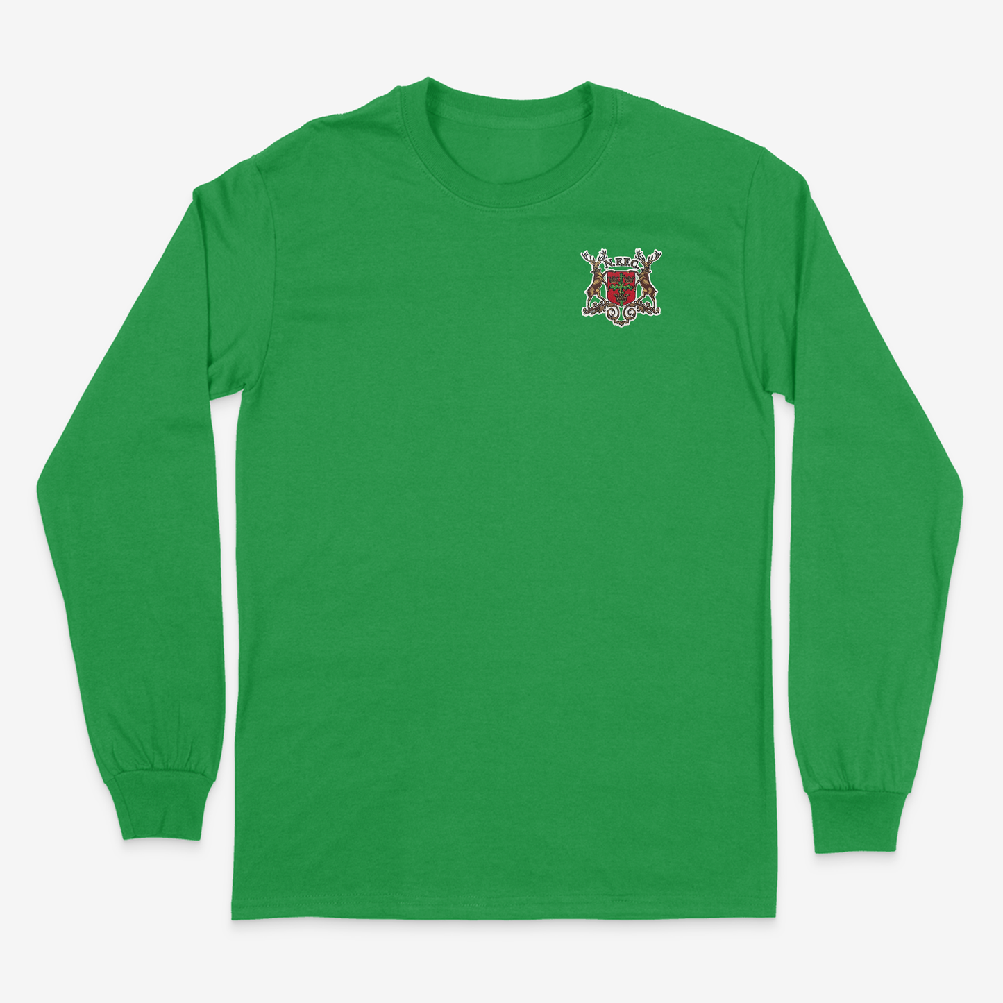 Unisex Long Sleeve T-Shirt - Old Skool (Embroidered Badge) by Nottingham Reds