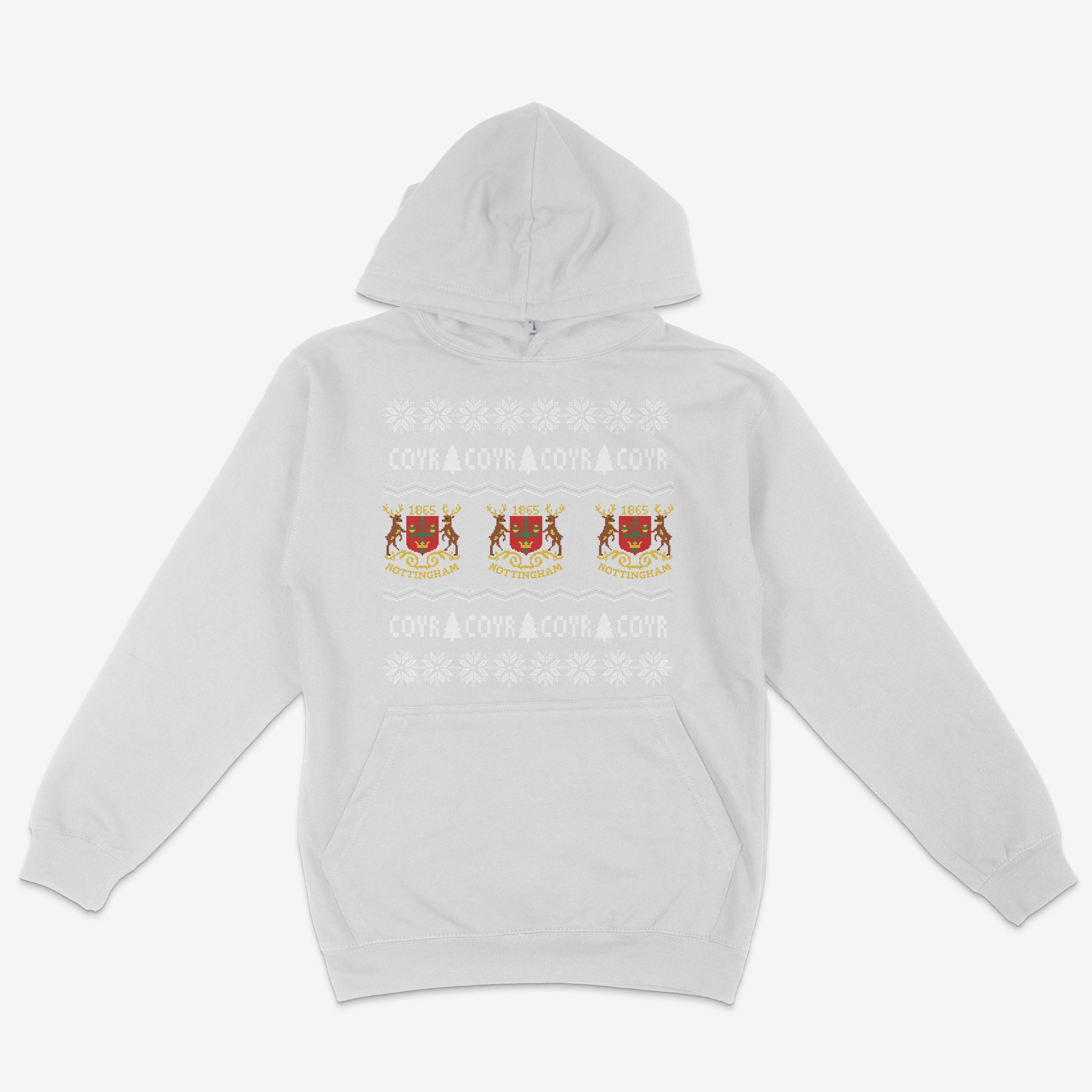 Unisex Hoodie - Old Skool Christmas Jumper by Nottingham Reds