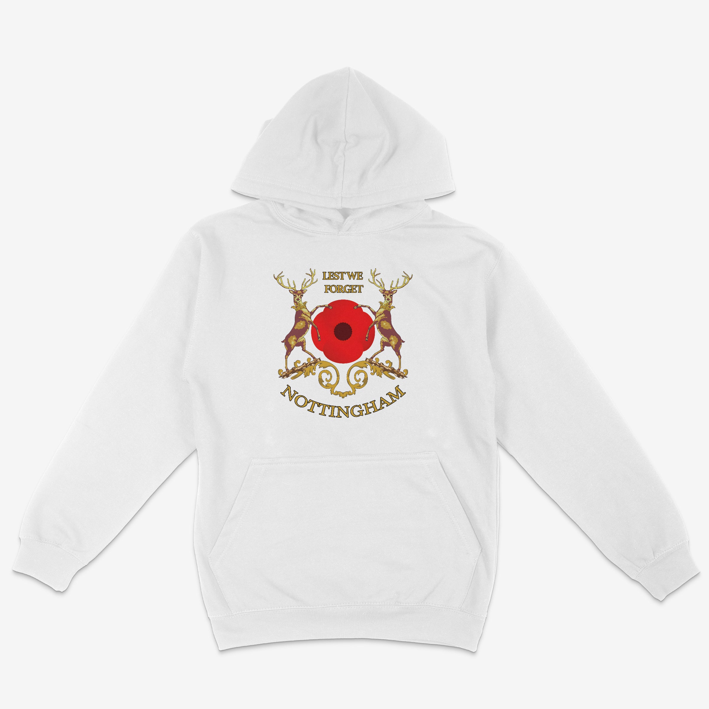Unisex Hoodie - Lest we forget by Nottingham Reds