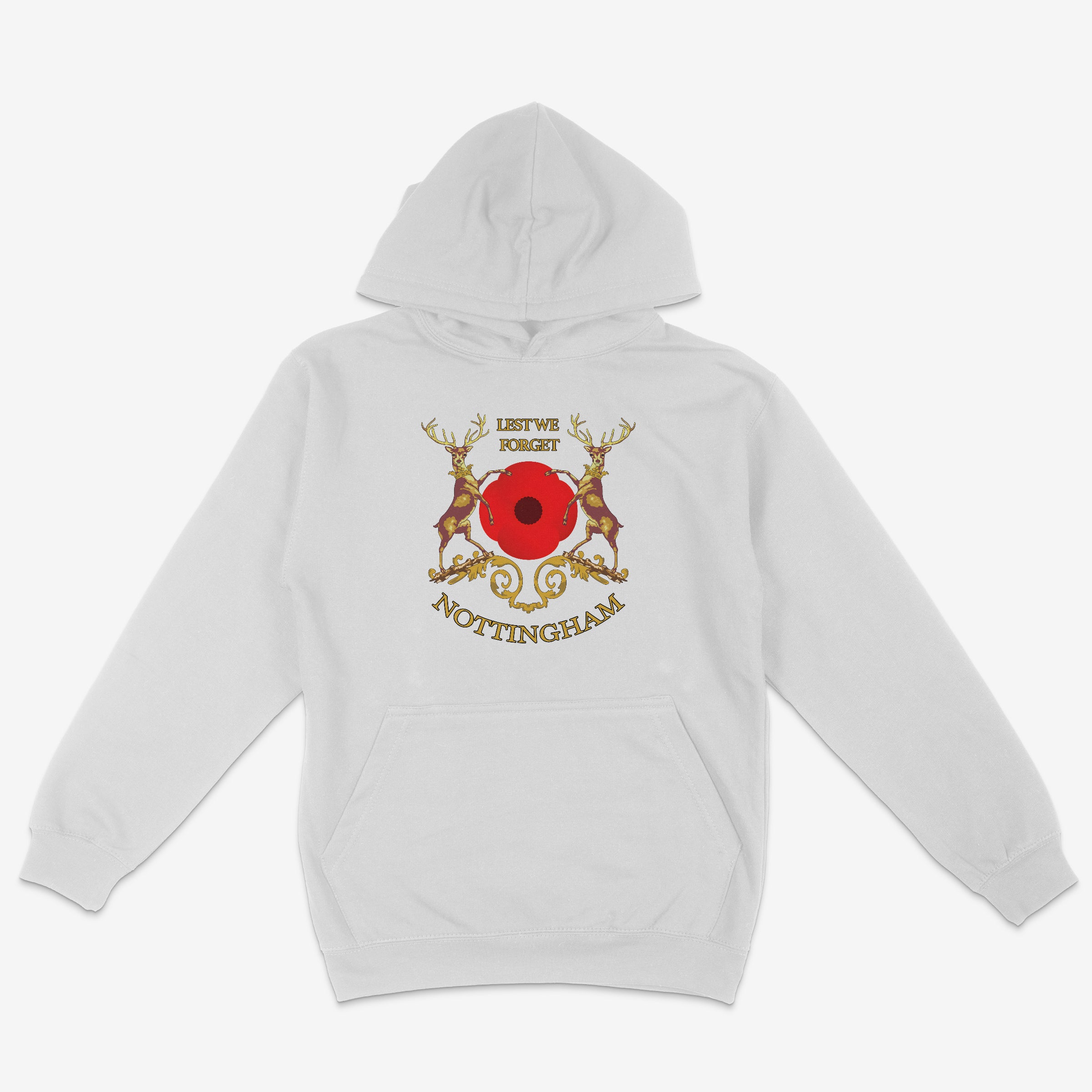 Unisex Hoodie - Lest we forget by Nottingham Reds