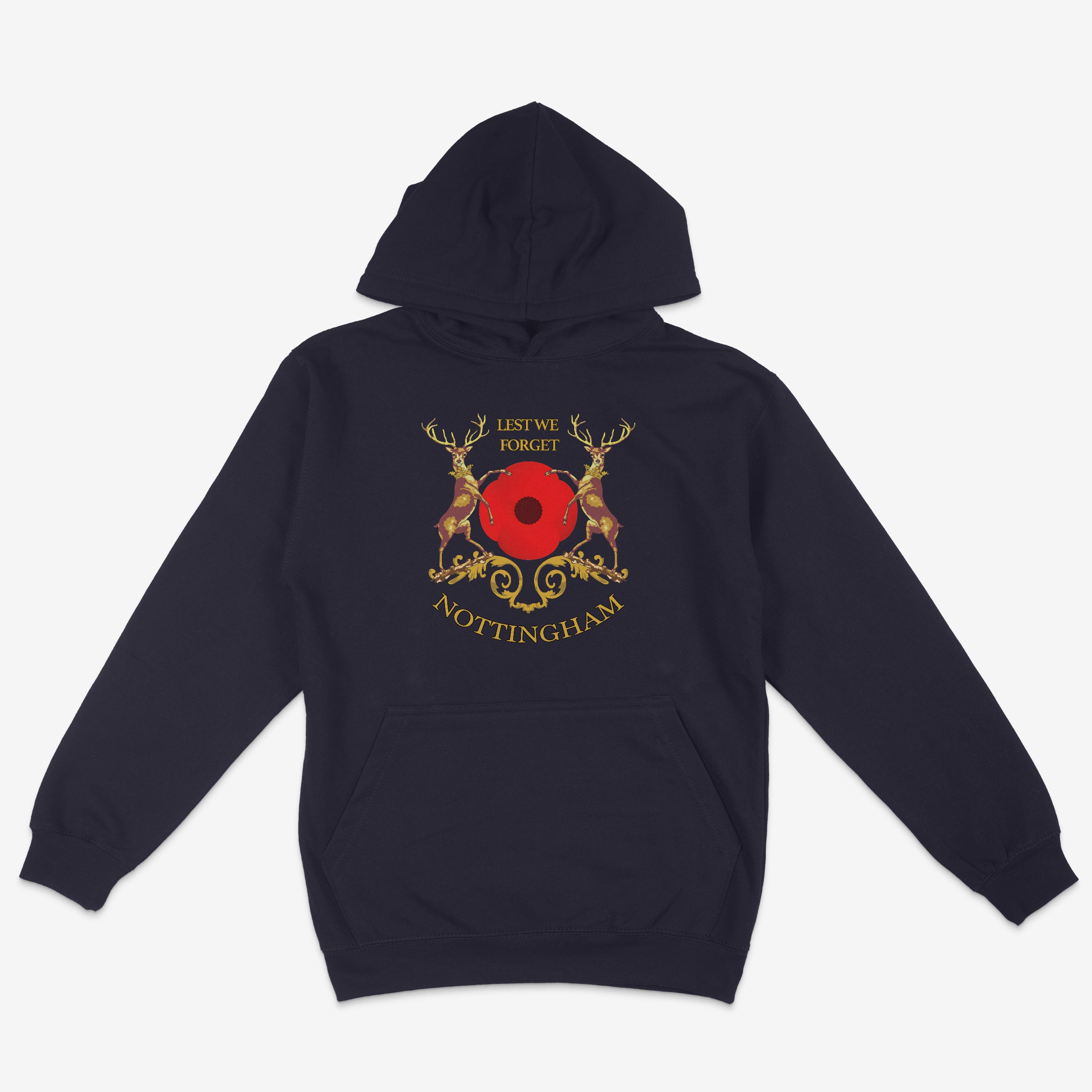 Unisex Hoodie - Lest we forget by Nottingham Reds