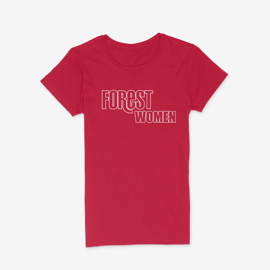 Women's Short Sleeve Semi-Fitted T-Shirt - Forest Women by Nottingham Reds