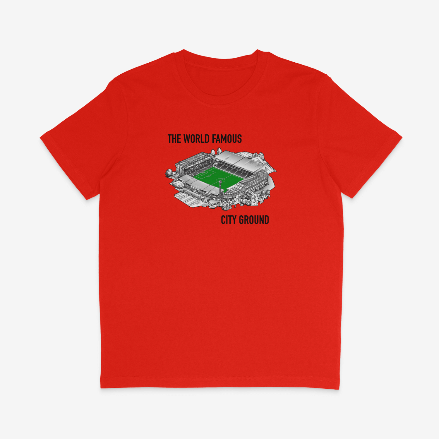 Unisex Short Sleeve T-Shirt - City Ground by Nottingham Reds