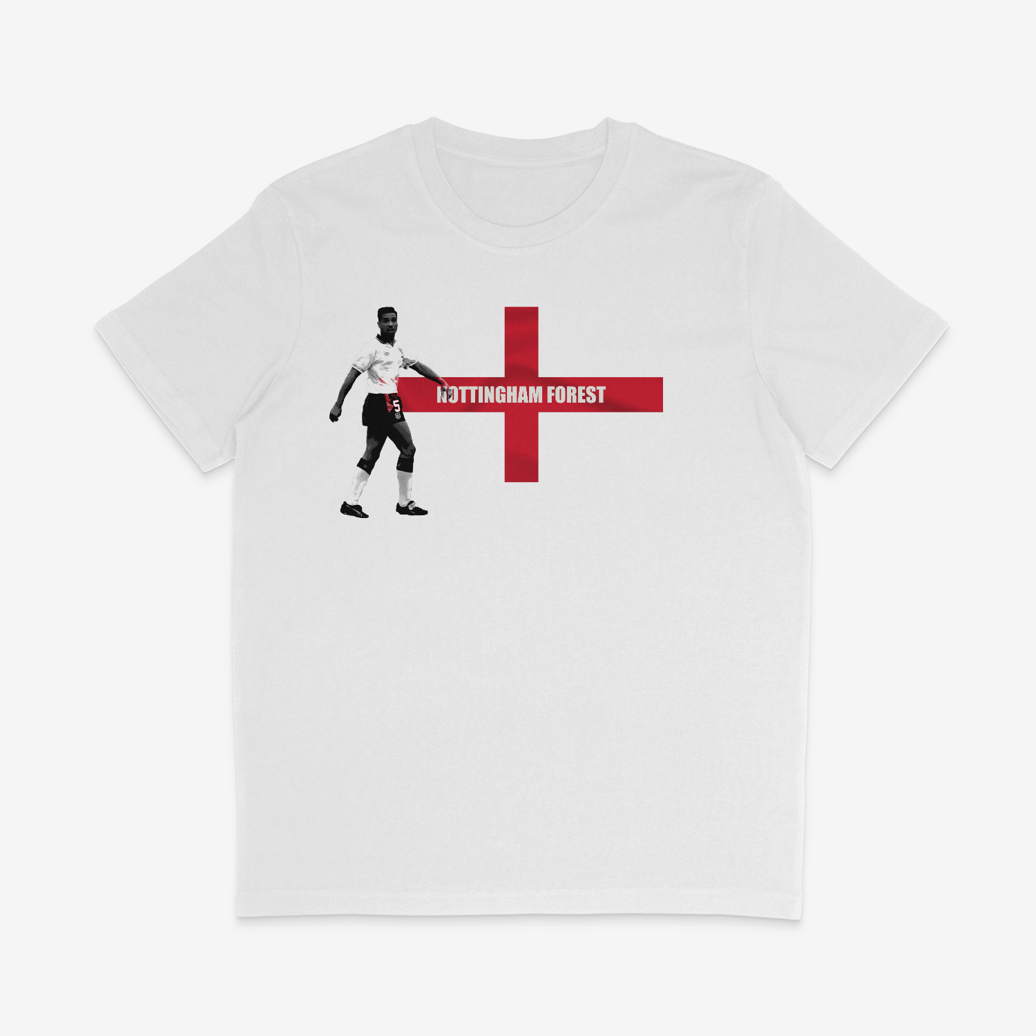 Unisex Short Sleeve T-Shirt - Player X Forest X England by Nottingham Reds