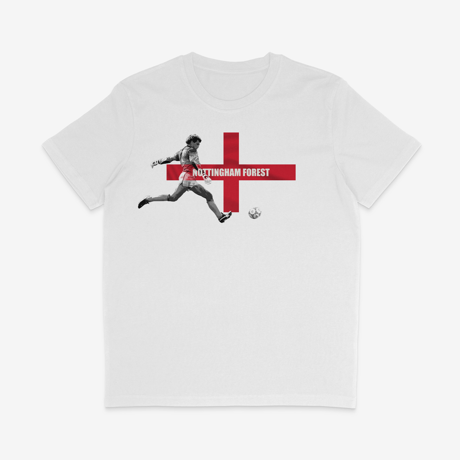 Unisex Short Sleeve T-Shirt - Player X Forest X England by Nottingham Reds