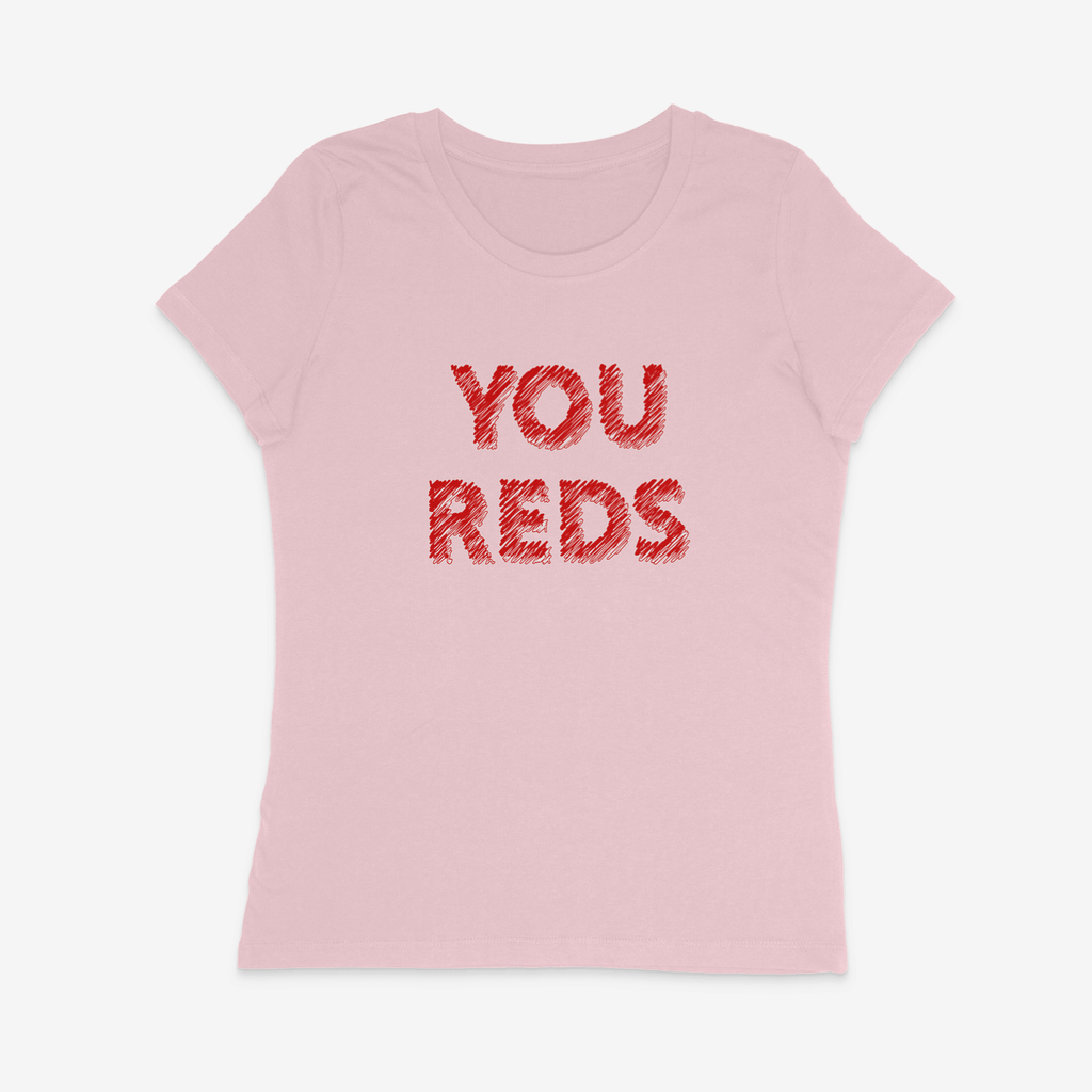 Women's Short Sleeve Fitted T-Shirt - You Reds 2 by Nottingham Reds