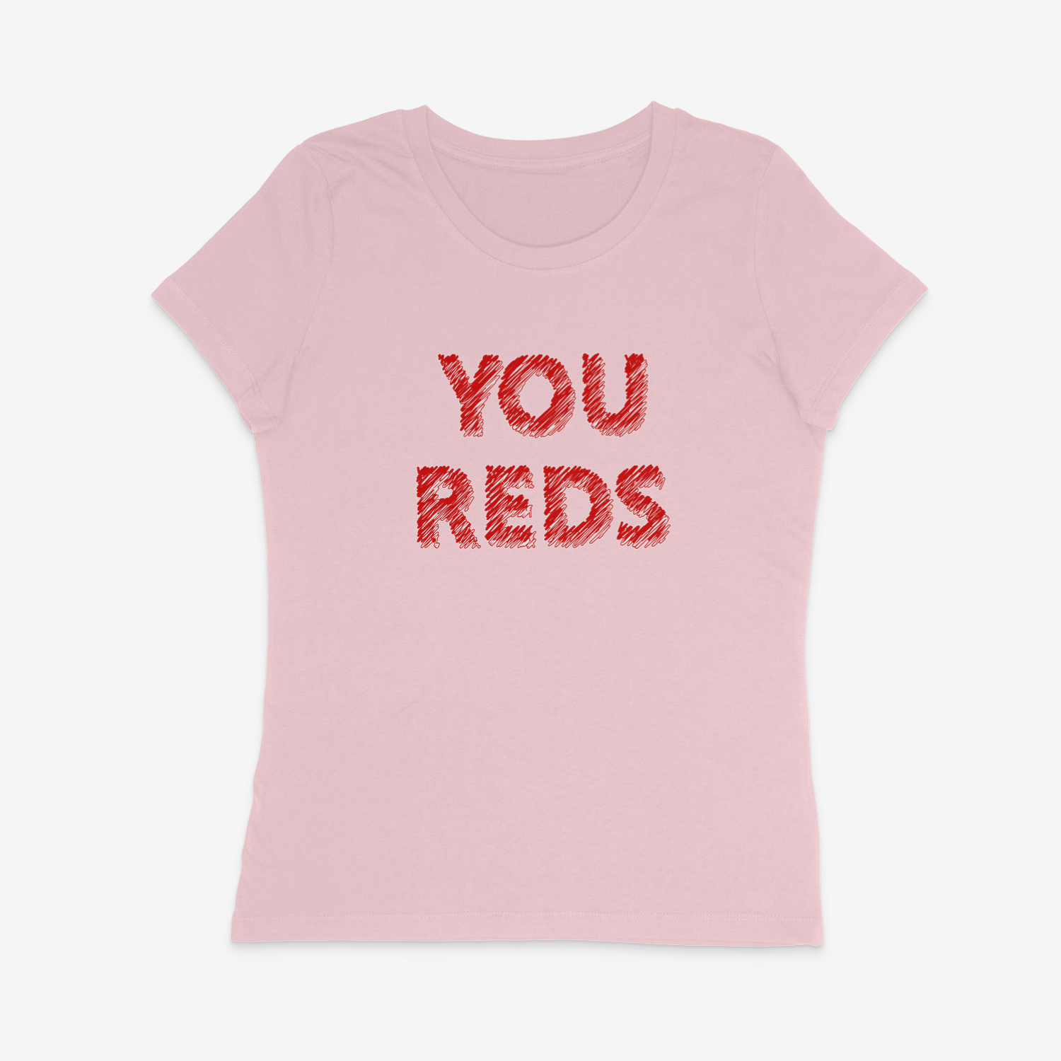Women's Short Sleeve Fitted T-Shirt - You Reds 2 by Nottingham Reds