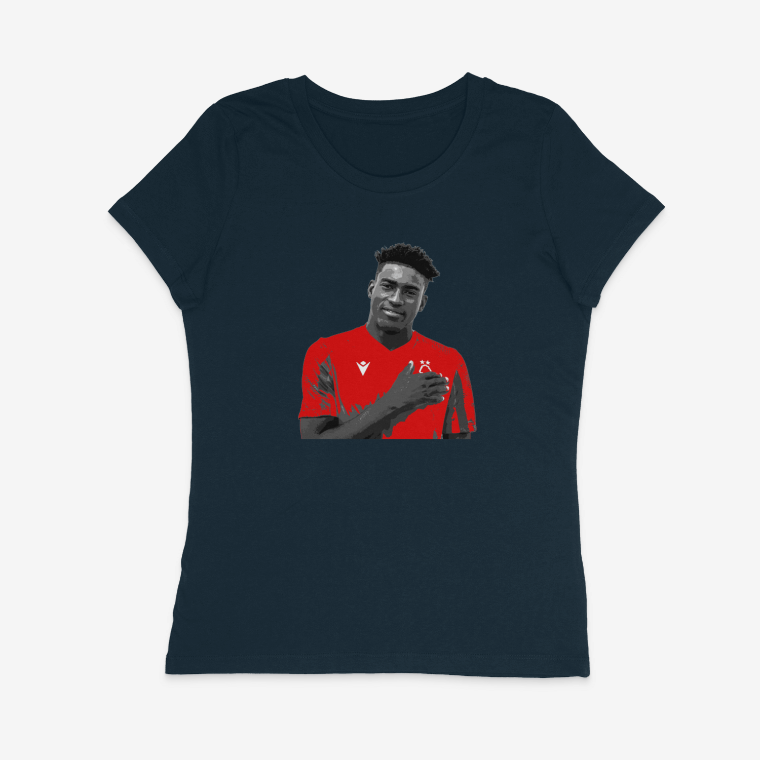 Women's Short Sleeve Fitted T-Shirt - Taiwo by Nottingham Reds