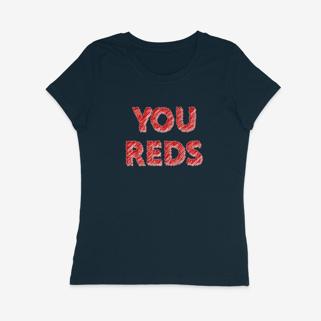 Women's Short Sleeve Fitted T-Shirt - You Reds 2 by Nottingham Reds