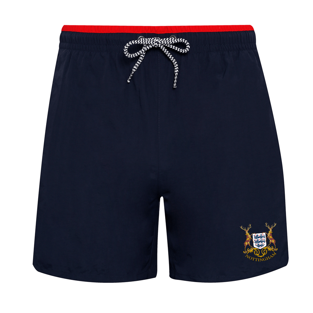 Men's Swim Shorts - Old Skool X England by Nottingham Reds