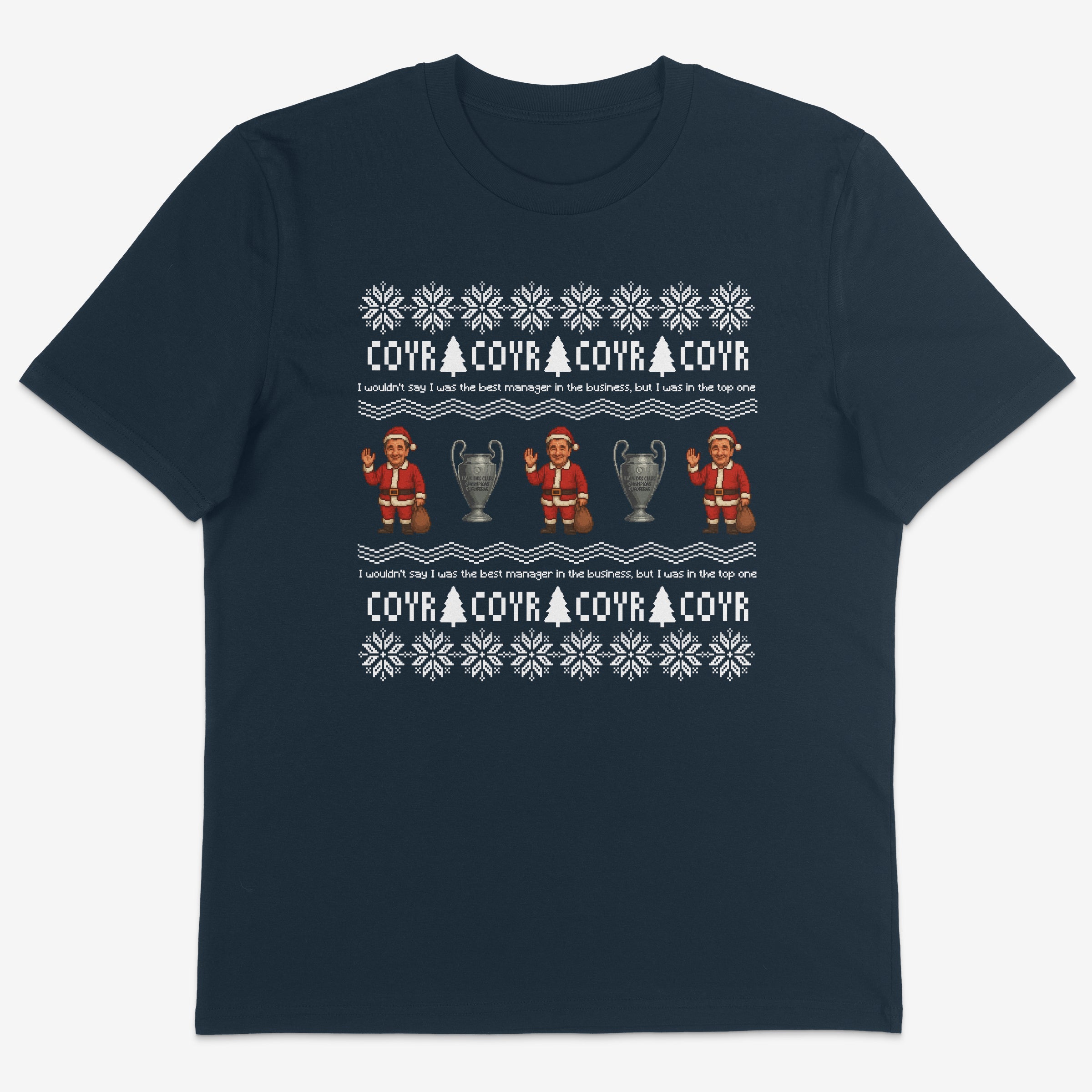 Unisex Short Sleeve T-Shirt - Top One Christmas Jumper by Nottingham Reds