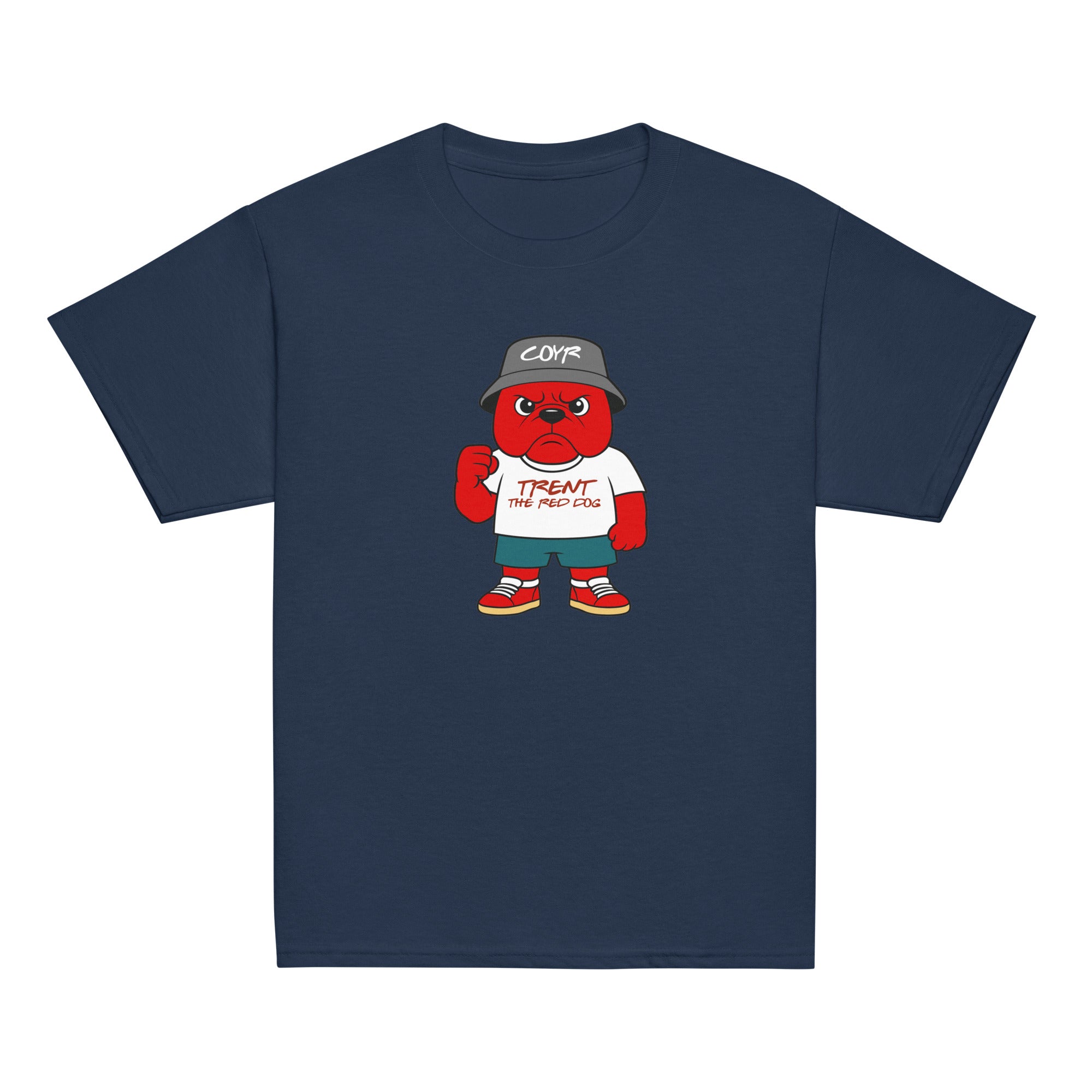 Unisex Youth Short Sleeve T-Shirt - Trent the Red Dog by Nottingham Reds