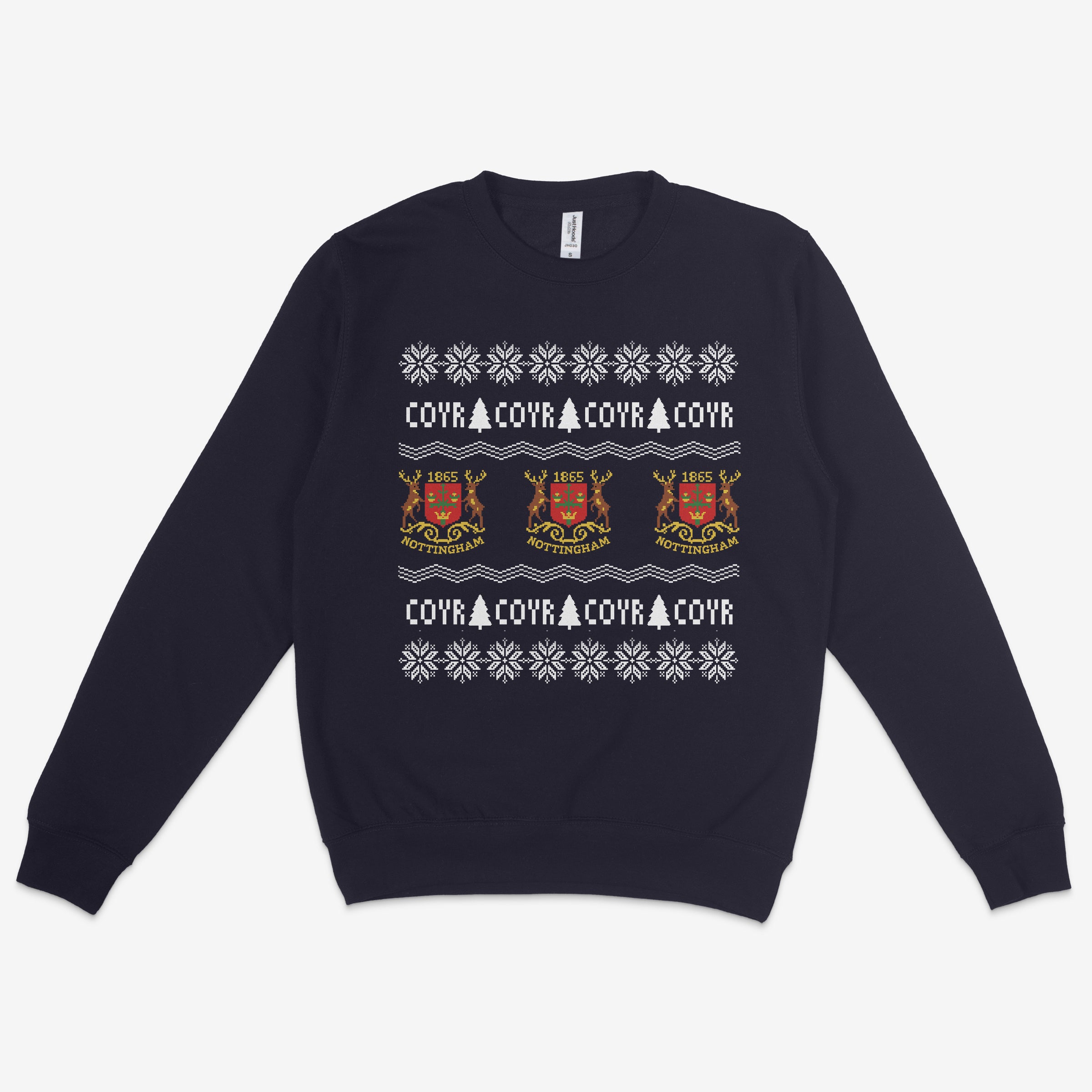 Unisex Sweatshirt - Old Skool Christmas Jumper by Nottingham Reds