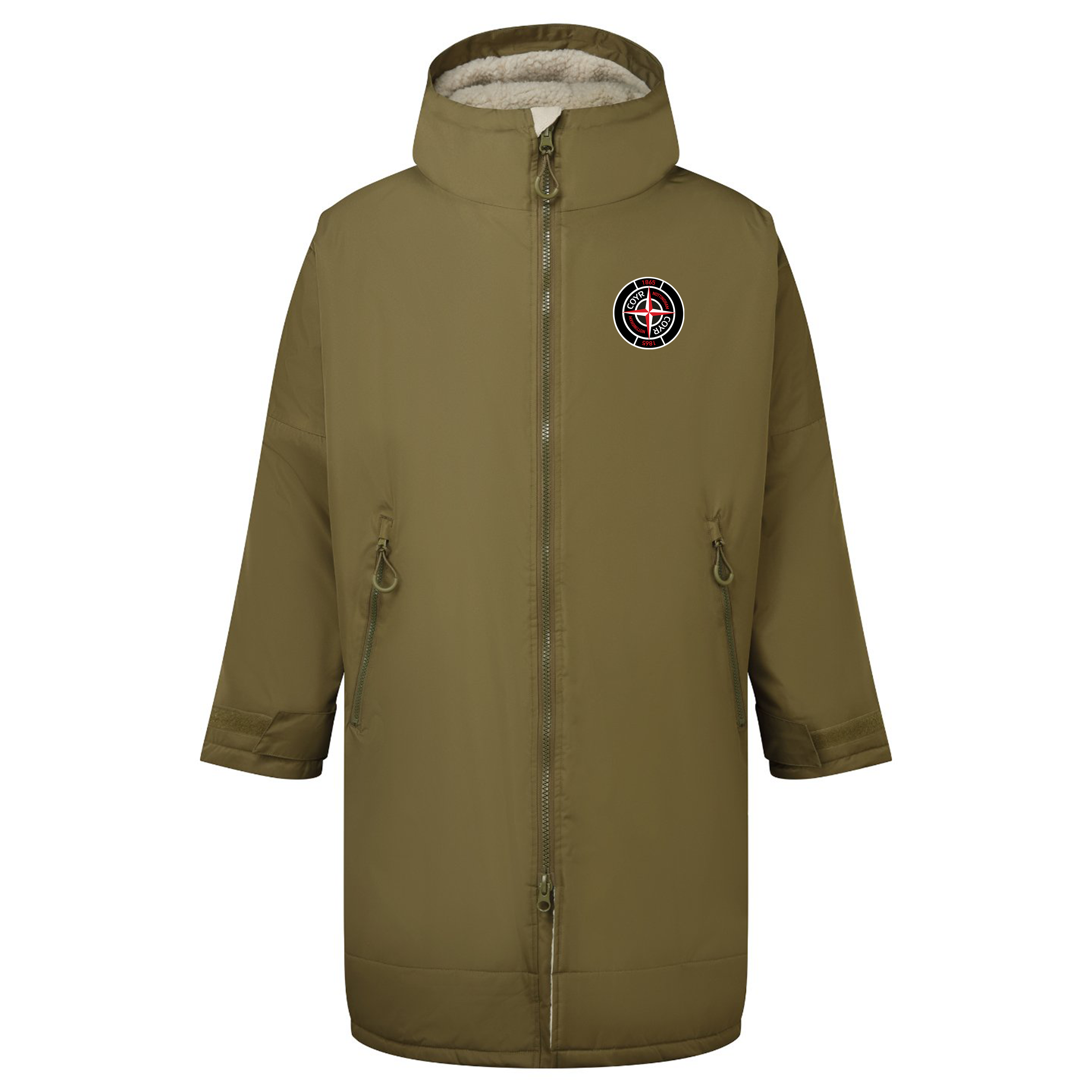 Unisex Waterproof Changing Robe - Stone by Nottingham Reds