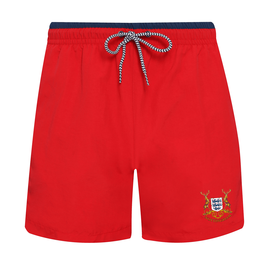 Men's Swim Shorts - Old Skool X England by Nottingham Reds