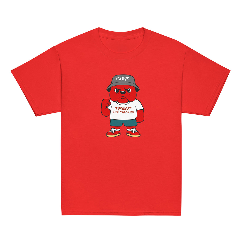 Unisex Youth Short Sleeve T-Shirt - Trent the Red Dog by Nottingham Reds