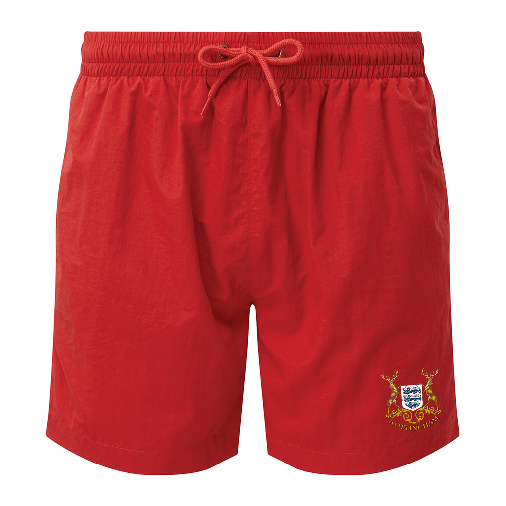 Men's Swim Shorts - Old Skool X England by Nottingham Reds