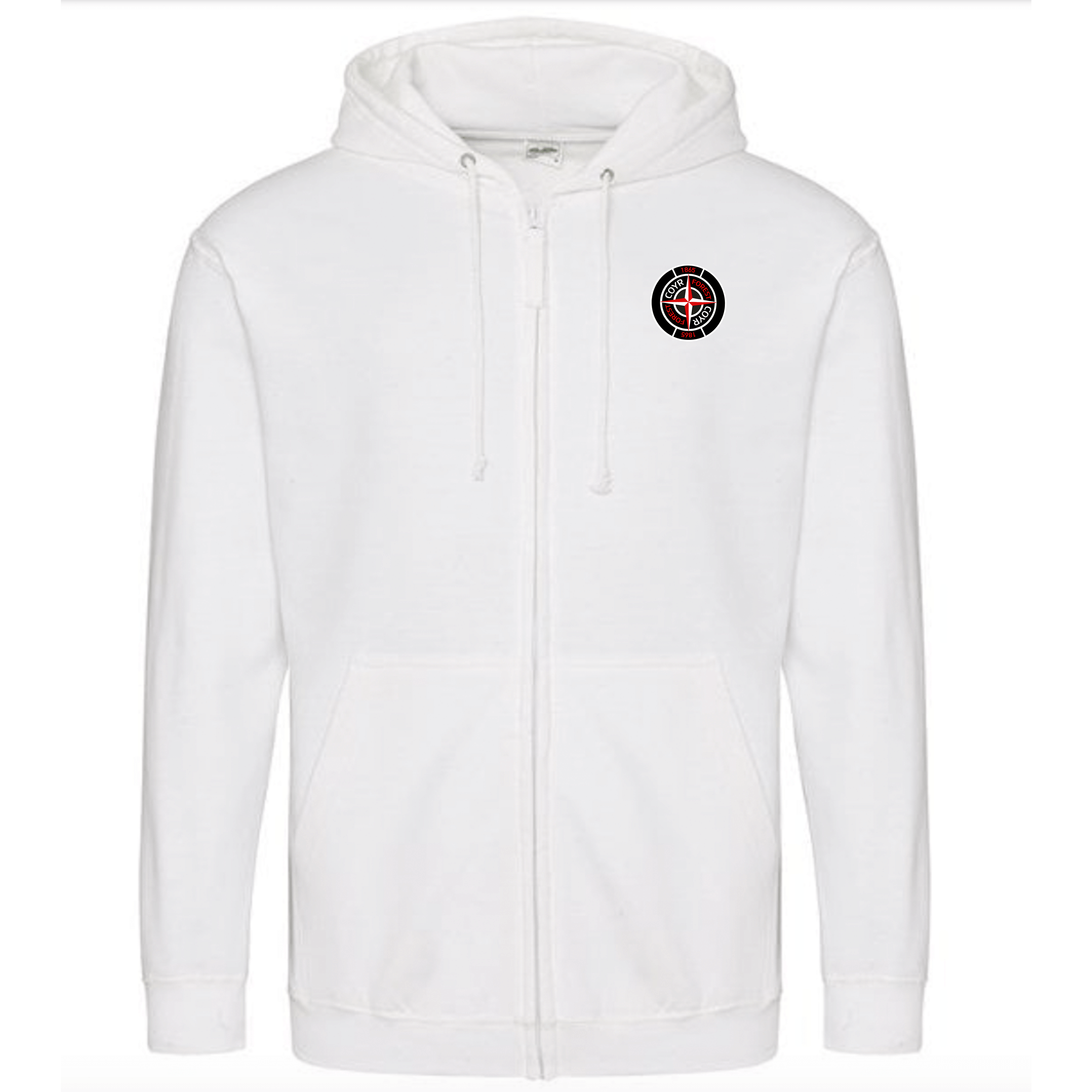 Unisex Zip Hoodie - Stone by Nottingham Reds