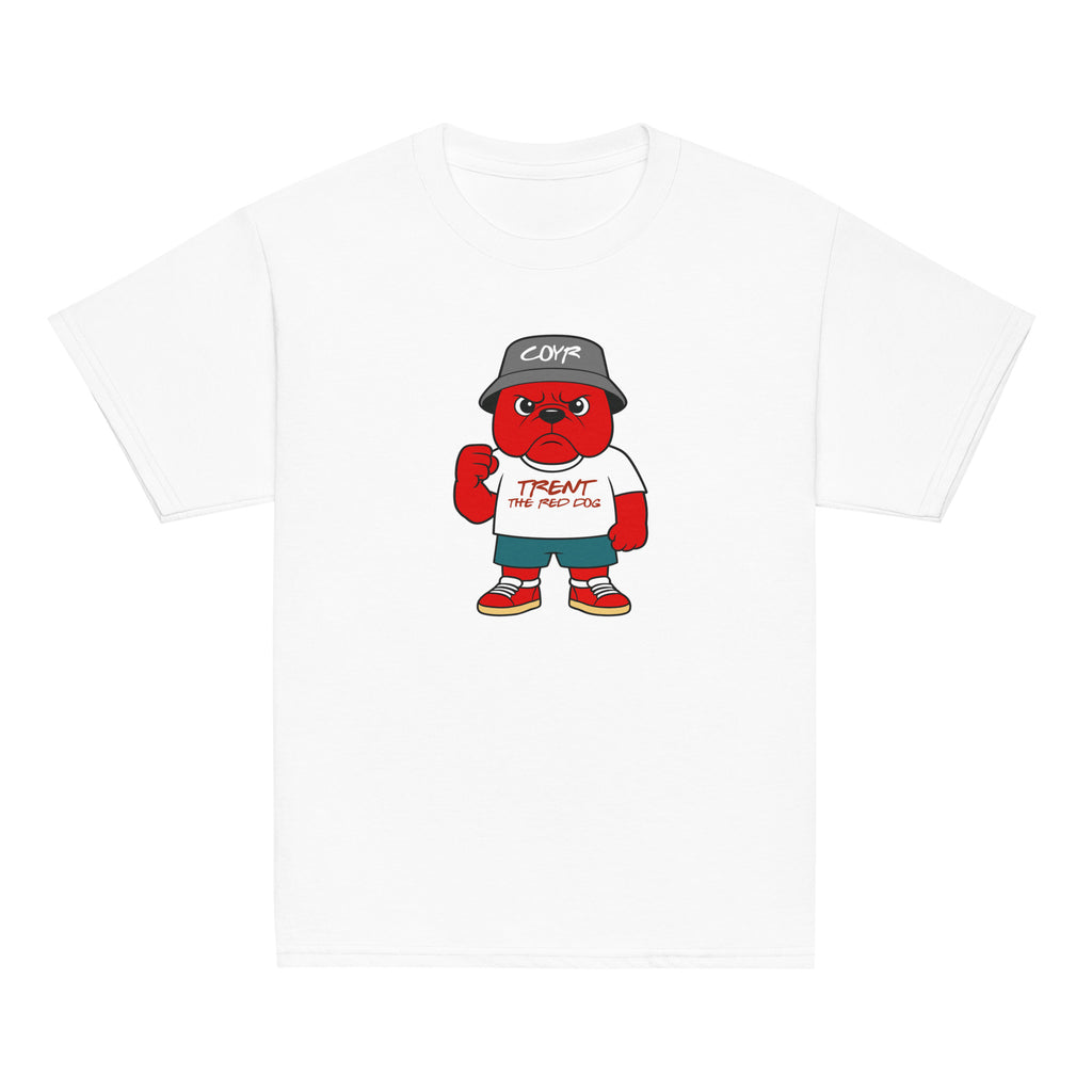 Unisex Youth Short Sleeve T-Shirt - Trent the Red Dog by Nottingham Reds