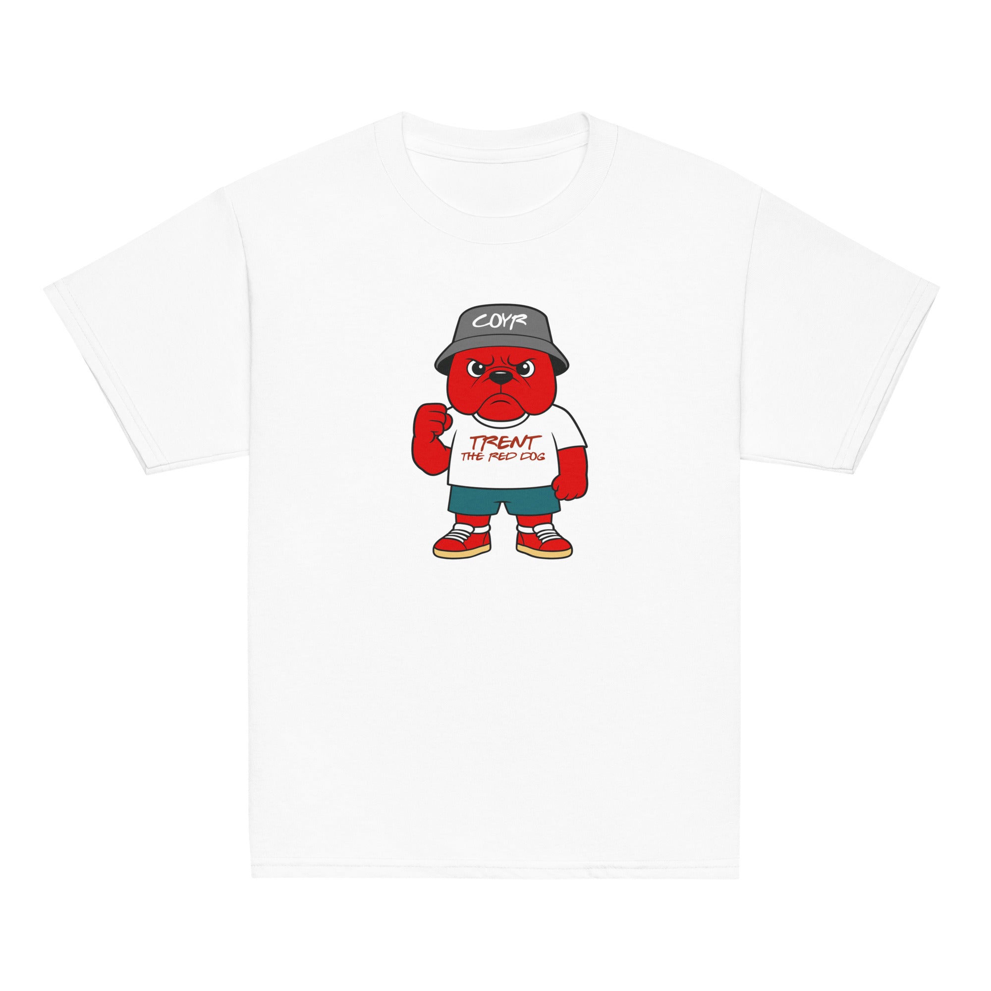 Unisex Youth Short Sleeve T-Shirt - Trent the Red Dog by Nottingham Reds