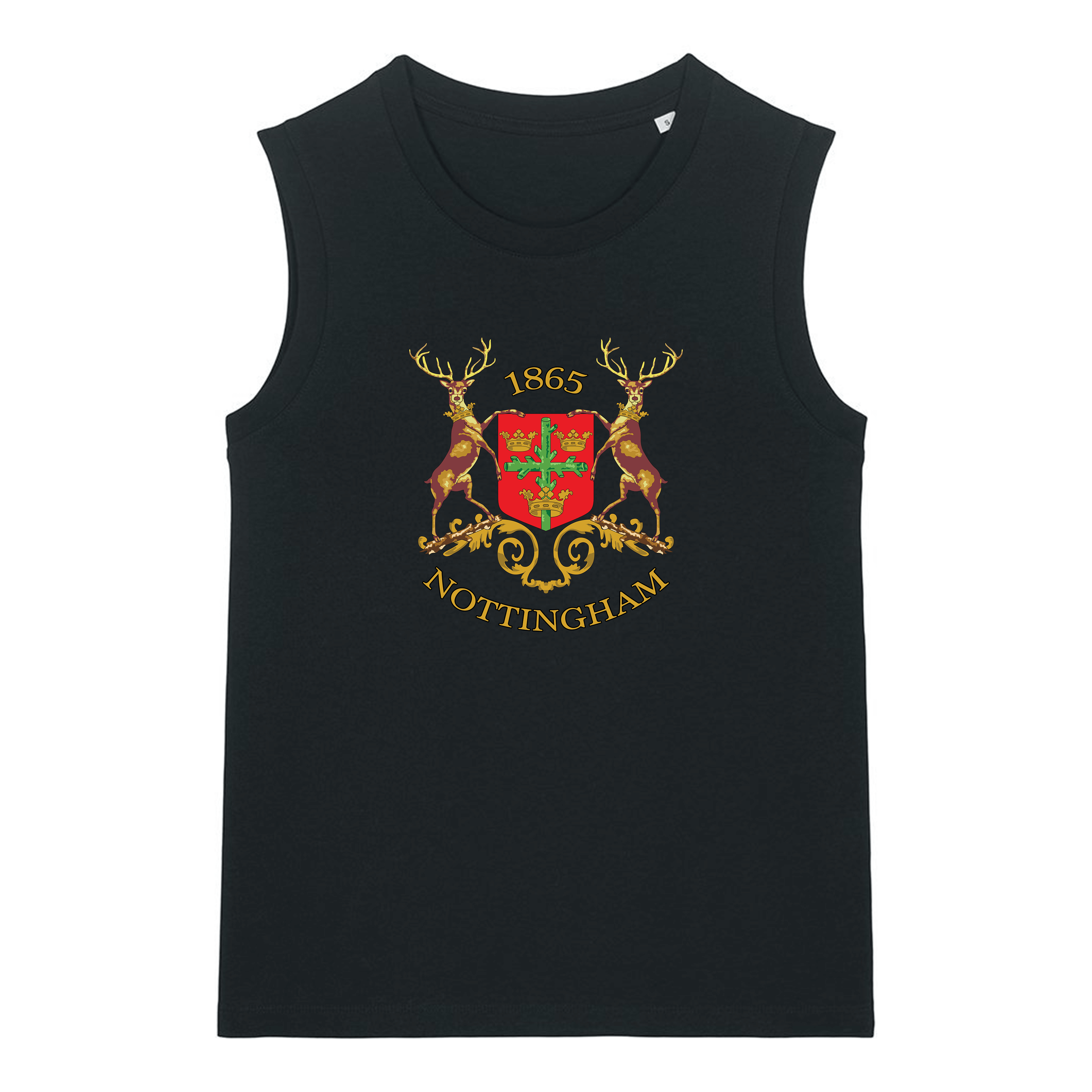 Women's High Cut Vest - Old Skool Nottingham Reds