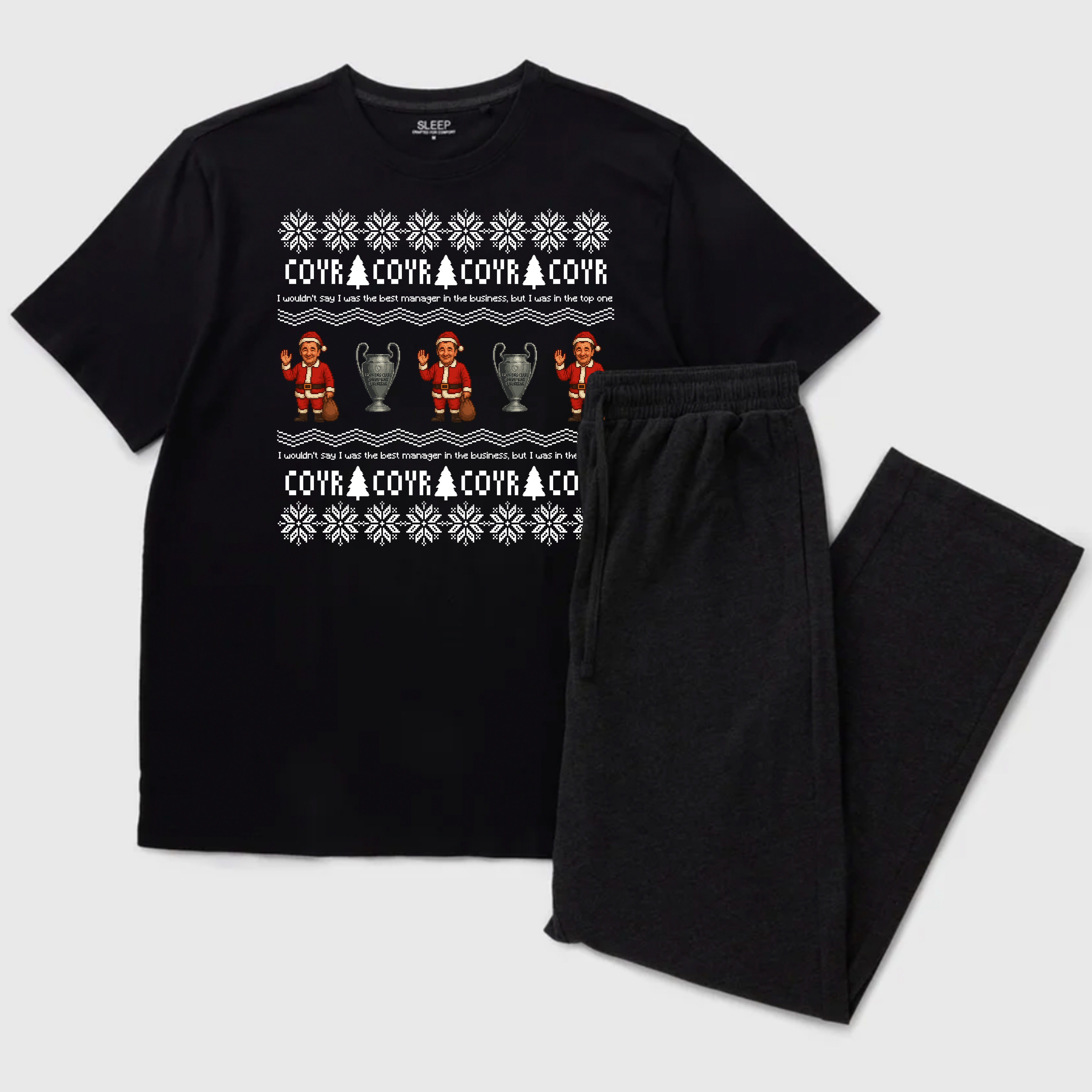 Men's Pyjama Set - Top One Christmas Jumper by Nottingham Reds