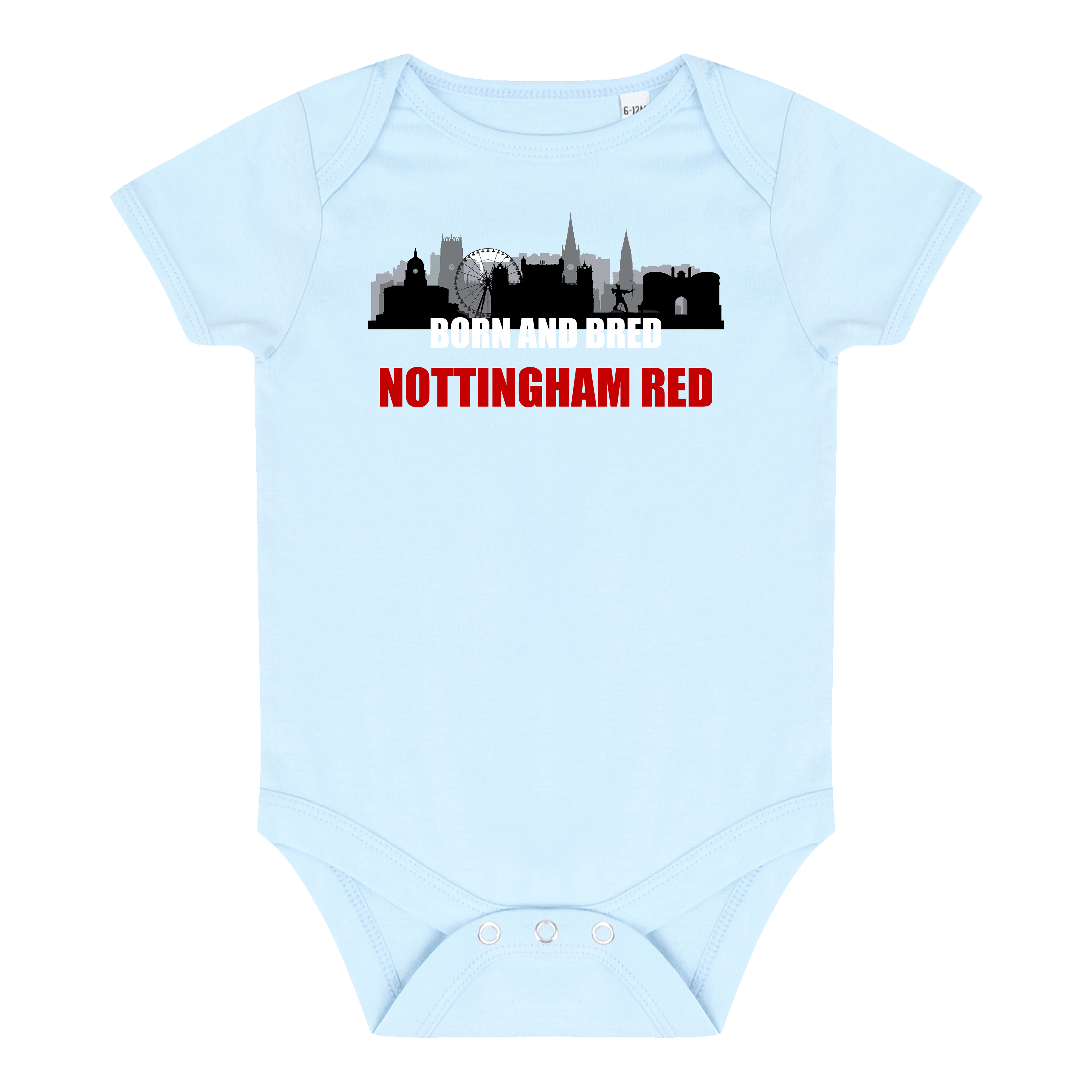 Baby Bodysuit - Born and Bred by Nottingham Reds