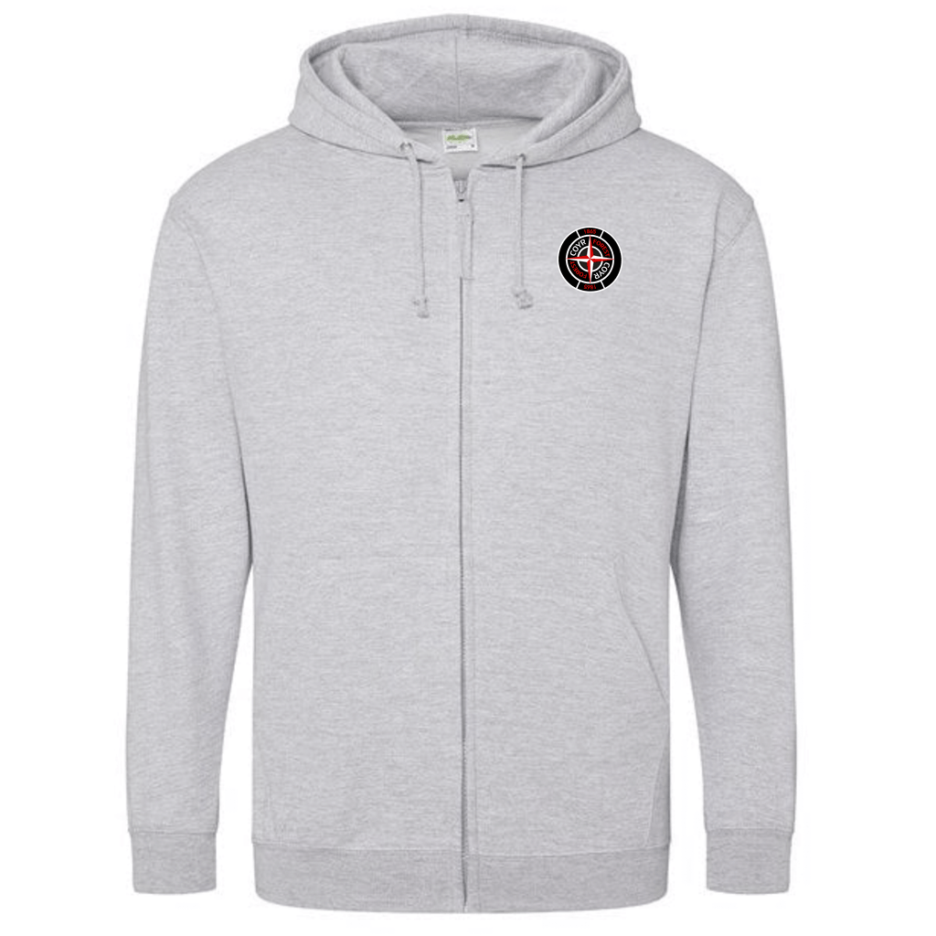 Unisex Zip Hoodie - Stone by Nottingham Reds