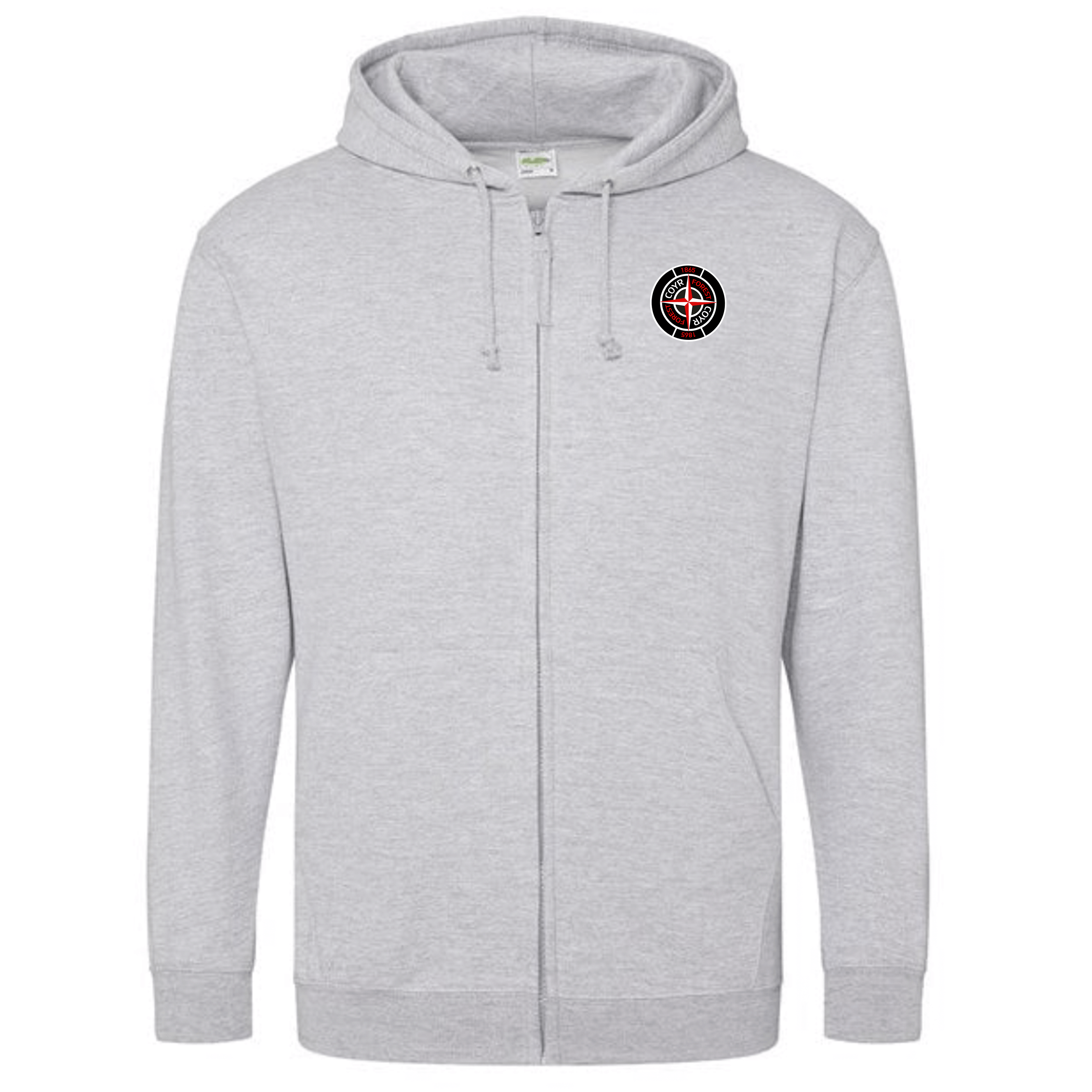 Unisex Zip Hoodie - Stone by Nottingham Reds