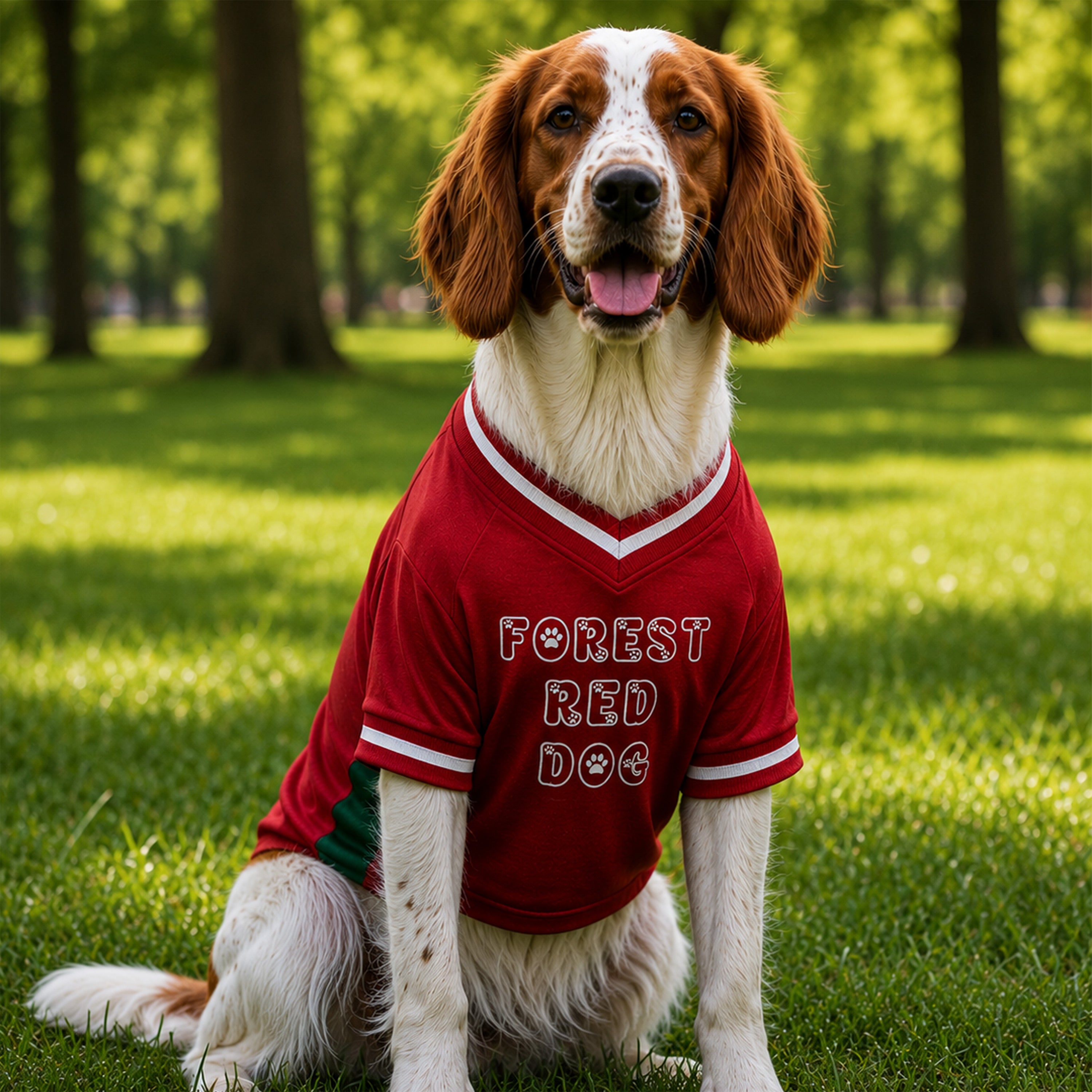 Dog Football Shirt - Forest Red Dog by Nottingham Reds